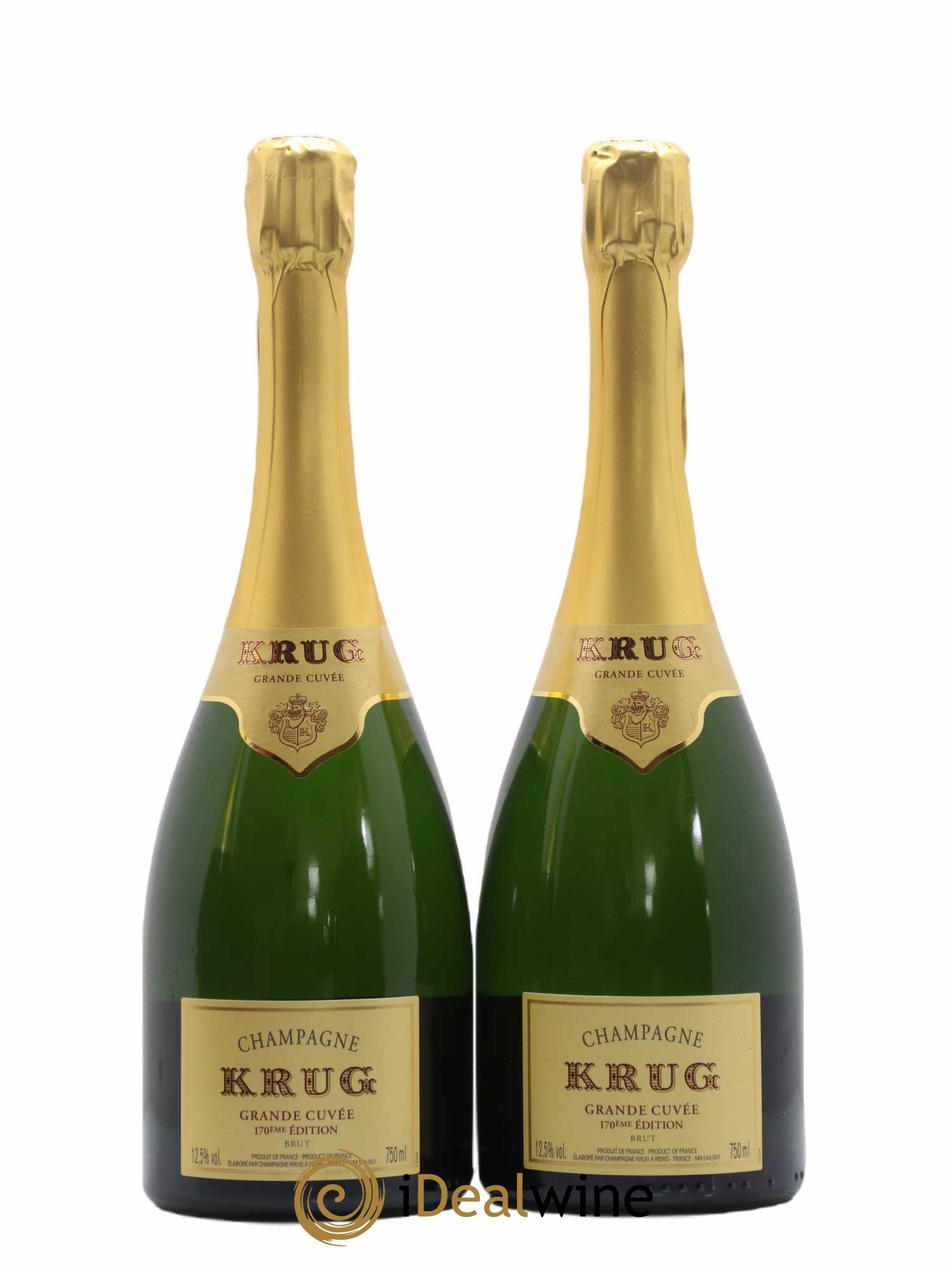 Grande Cuvée - 170ème édition Krug - Lot of 2 bottles - 1