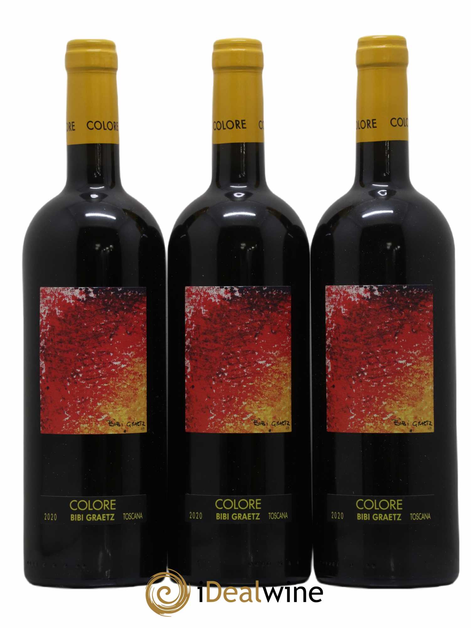 Toscana IGT Colore Bibi Graetz 2020 - Lot de 3 bouteilles - 0