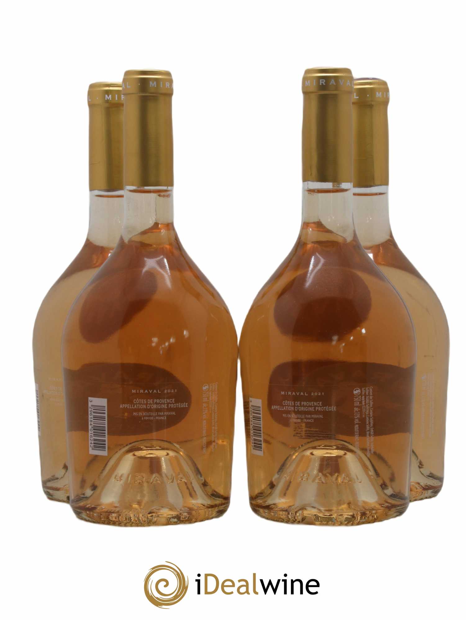 Côtes de Provence Château de Miraval  (senza prezzo di riserva) 2021 - Lotto di 4 bottiglie - 1
