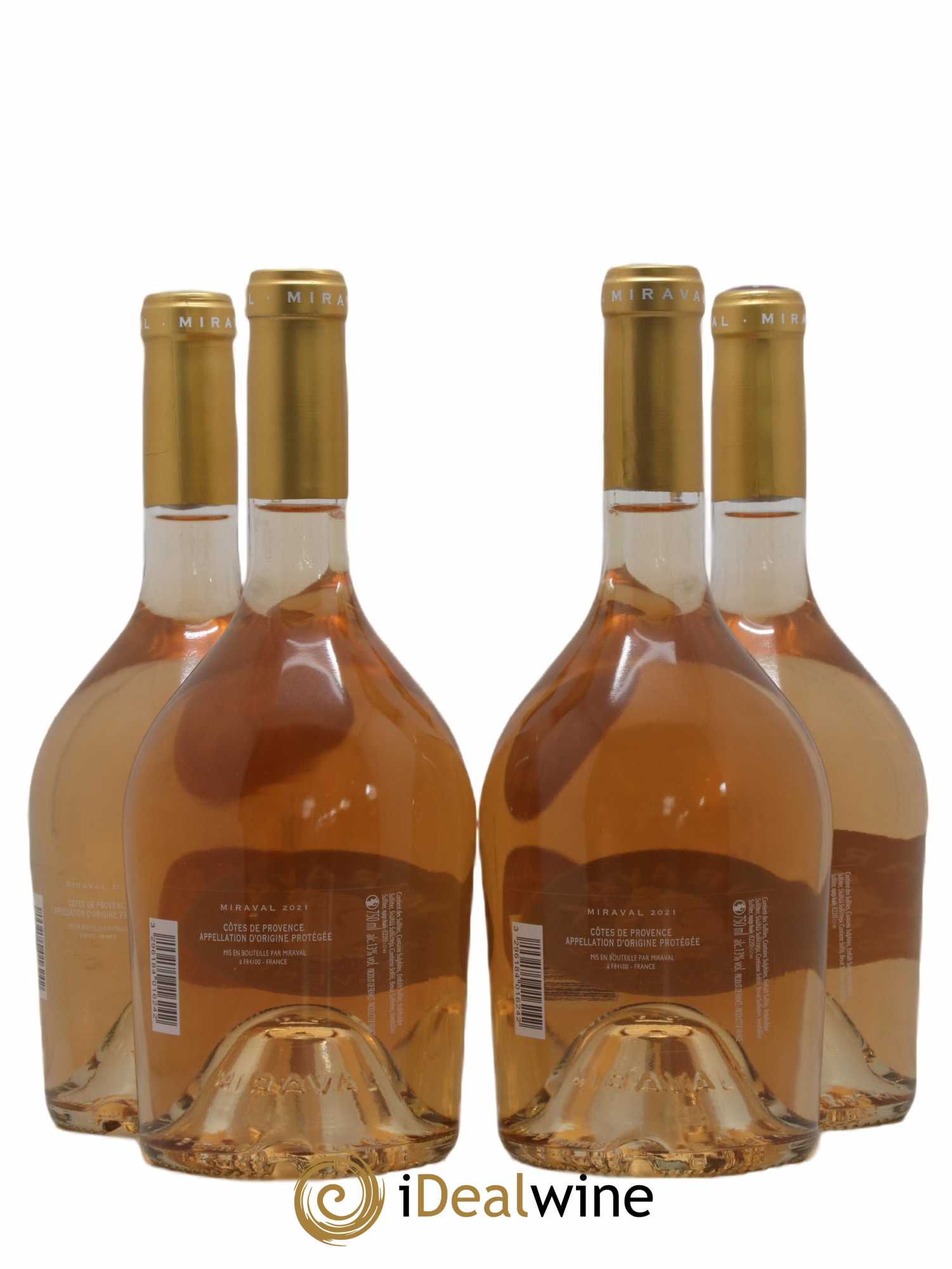 Côtes de Provence Château de Miraval (senza prezzo di riserva) 2021 - Lotto di 4 bottiglie - 1