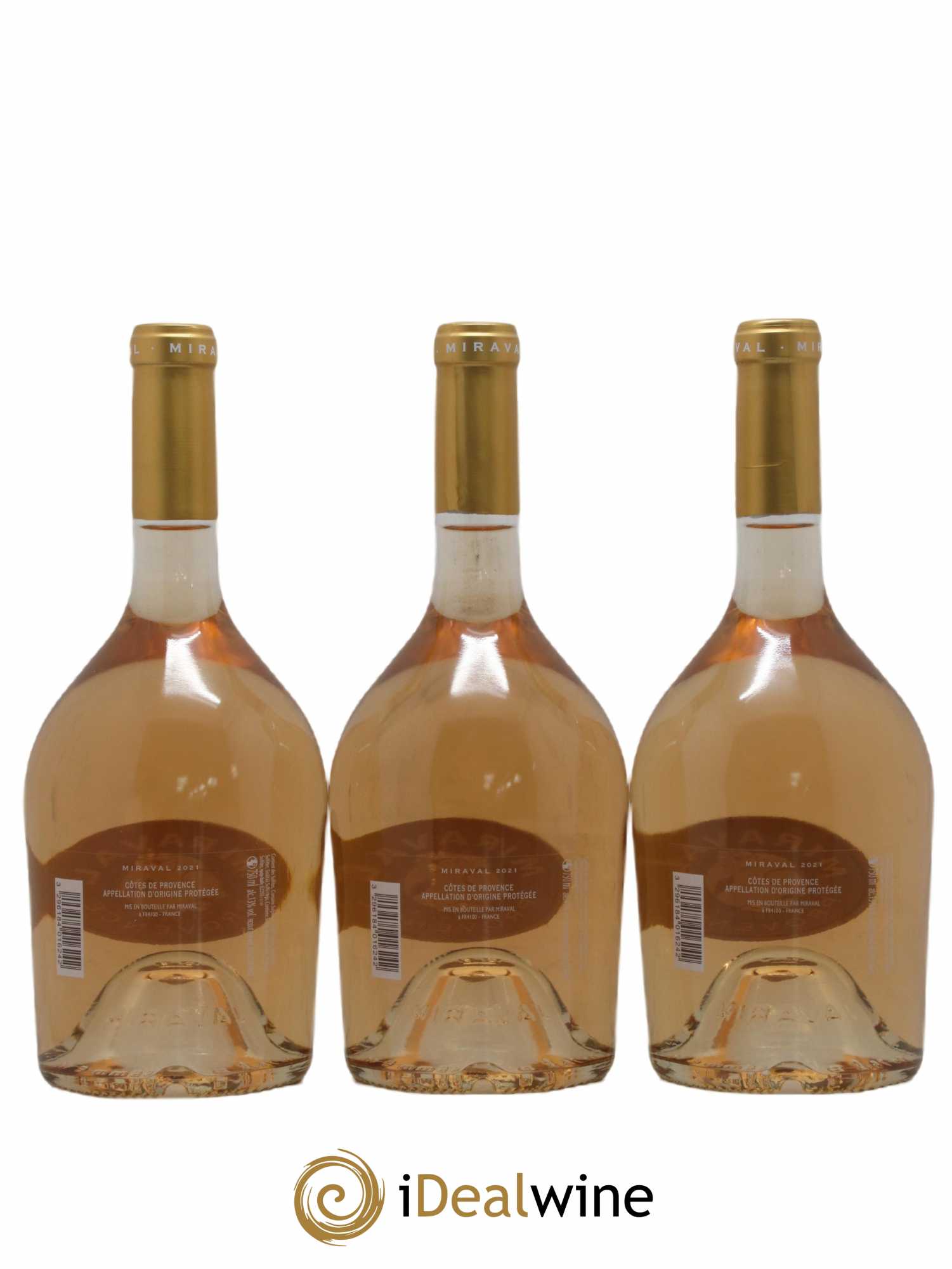 Côtes de Provence Château de Miraval  (senza prezzo di riserva) 2021 - Lotto di 3 bottiglie - 1
