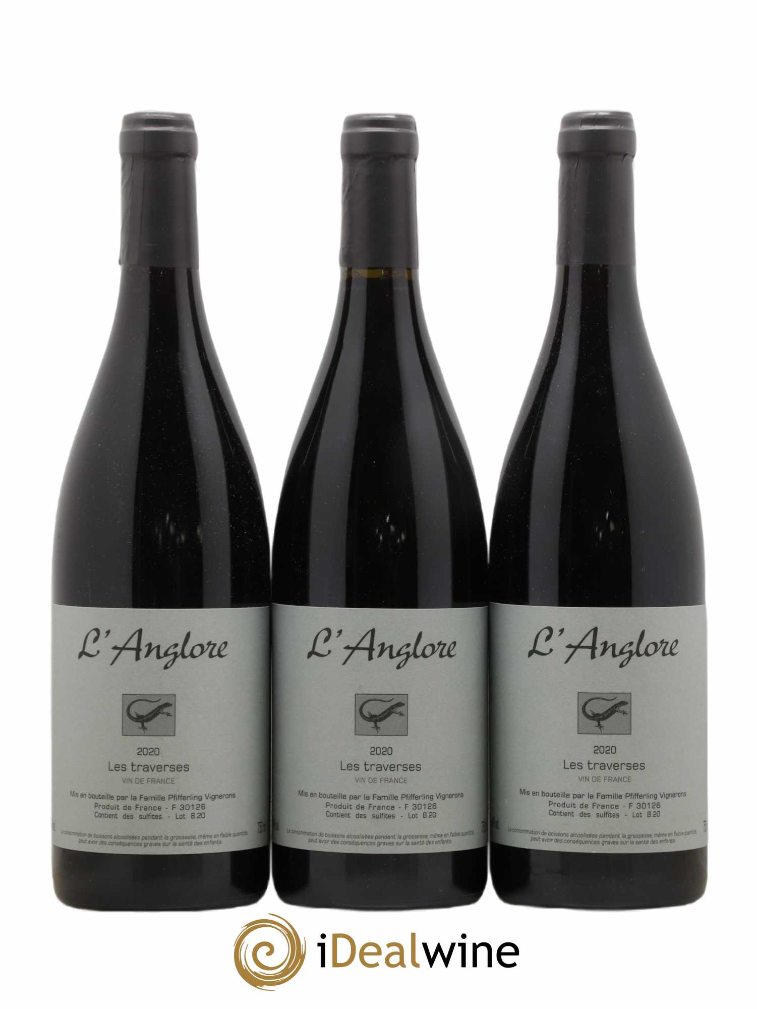 Vin de France Les Traverses L'Anglore 2020 - Lot de 3 bouteilles - 0
