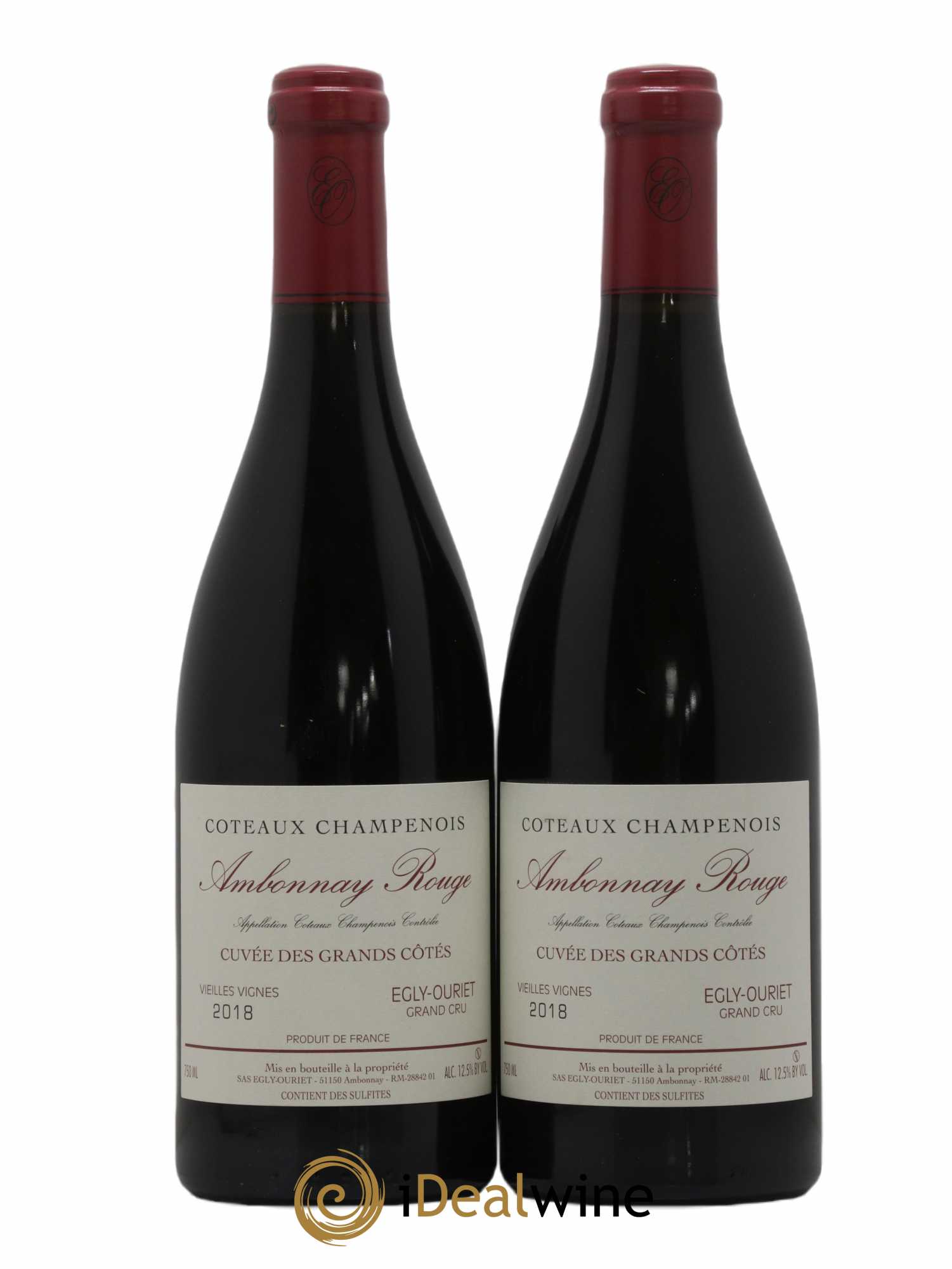 Ambonnay Cuvée des Grands Côtés VV Grand Cru Egly-Ouriet 2018 - Lot de 2 bouteilles - 0