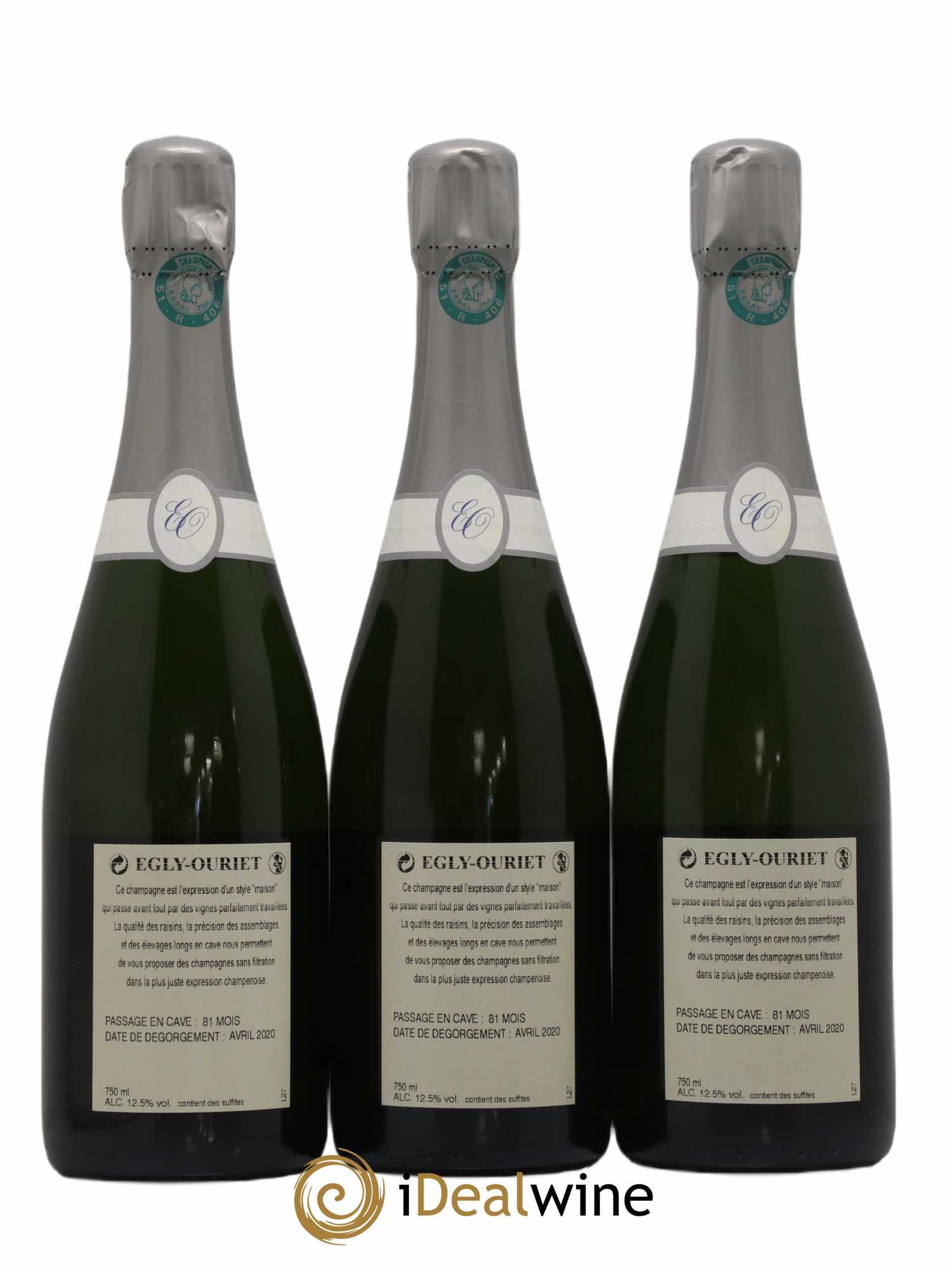 Extra-Brut VP Egly-Ouriet - Lot de 3 bouteilles - 1