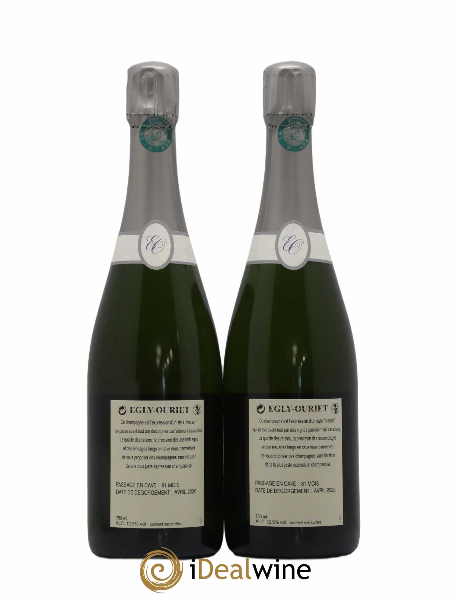 Extra-Brut VP Egly-Ouriet - Lot de 2 bouteilles - 1