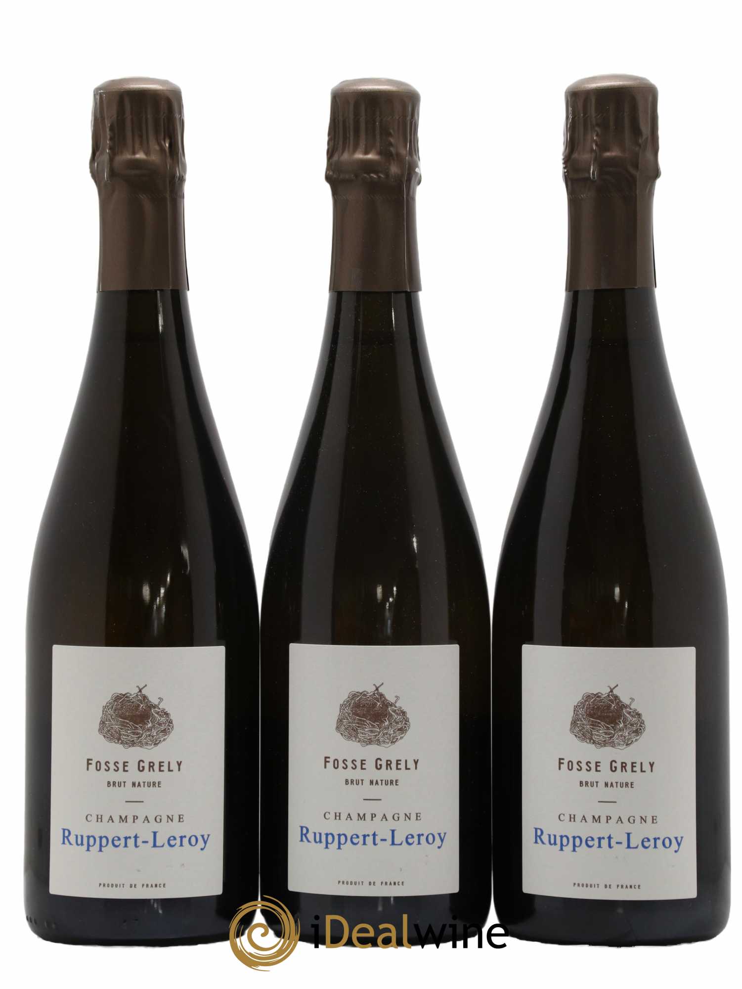 Fosse-Grely Brut Nature Ruppert-Leroy 2017 - Lot de 3 bouteilles - 0