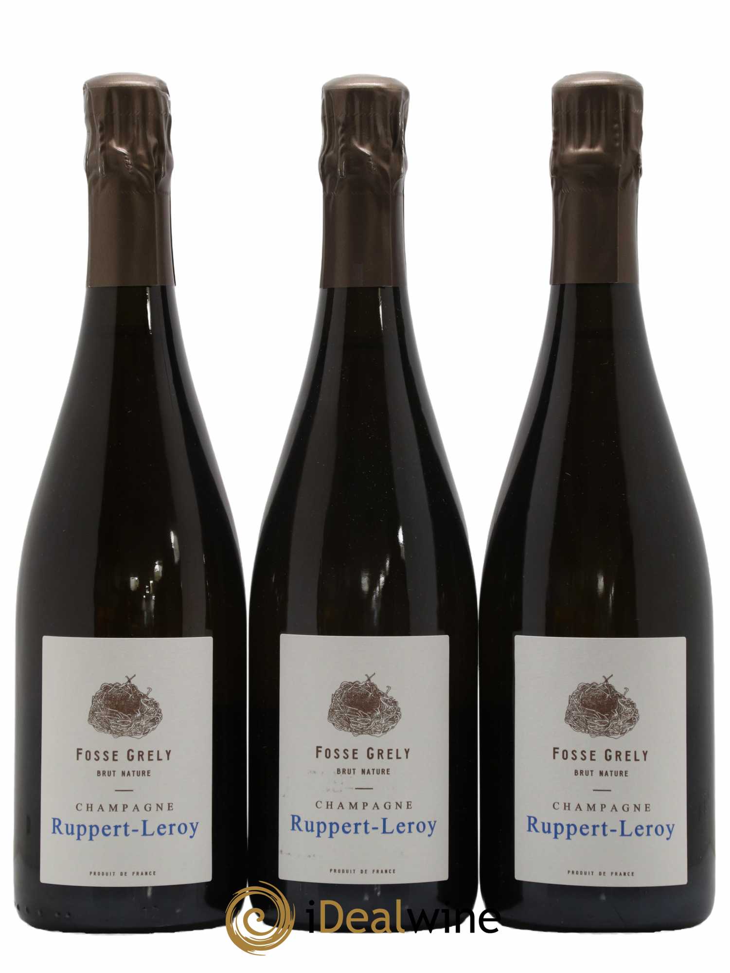 Fosse-Grely Brut Nature Ruppert-Leroy 2017 - Lot de 3 bouteilles - 0
