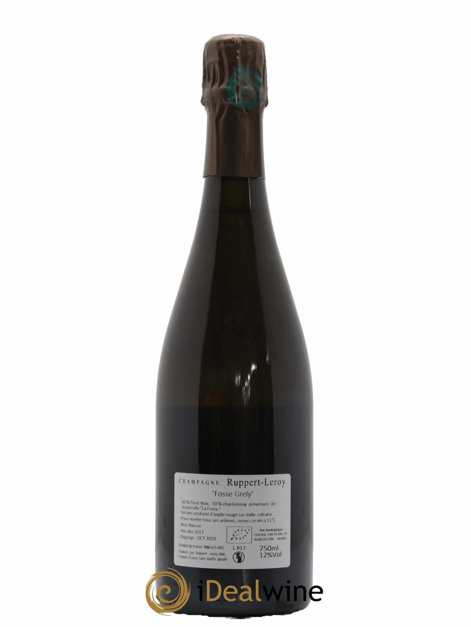 Fosse-Grely Brut Nature Ruppert-Leroy 2017 - Lot de 1 bouteille - 1