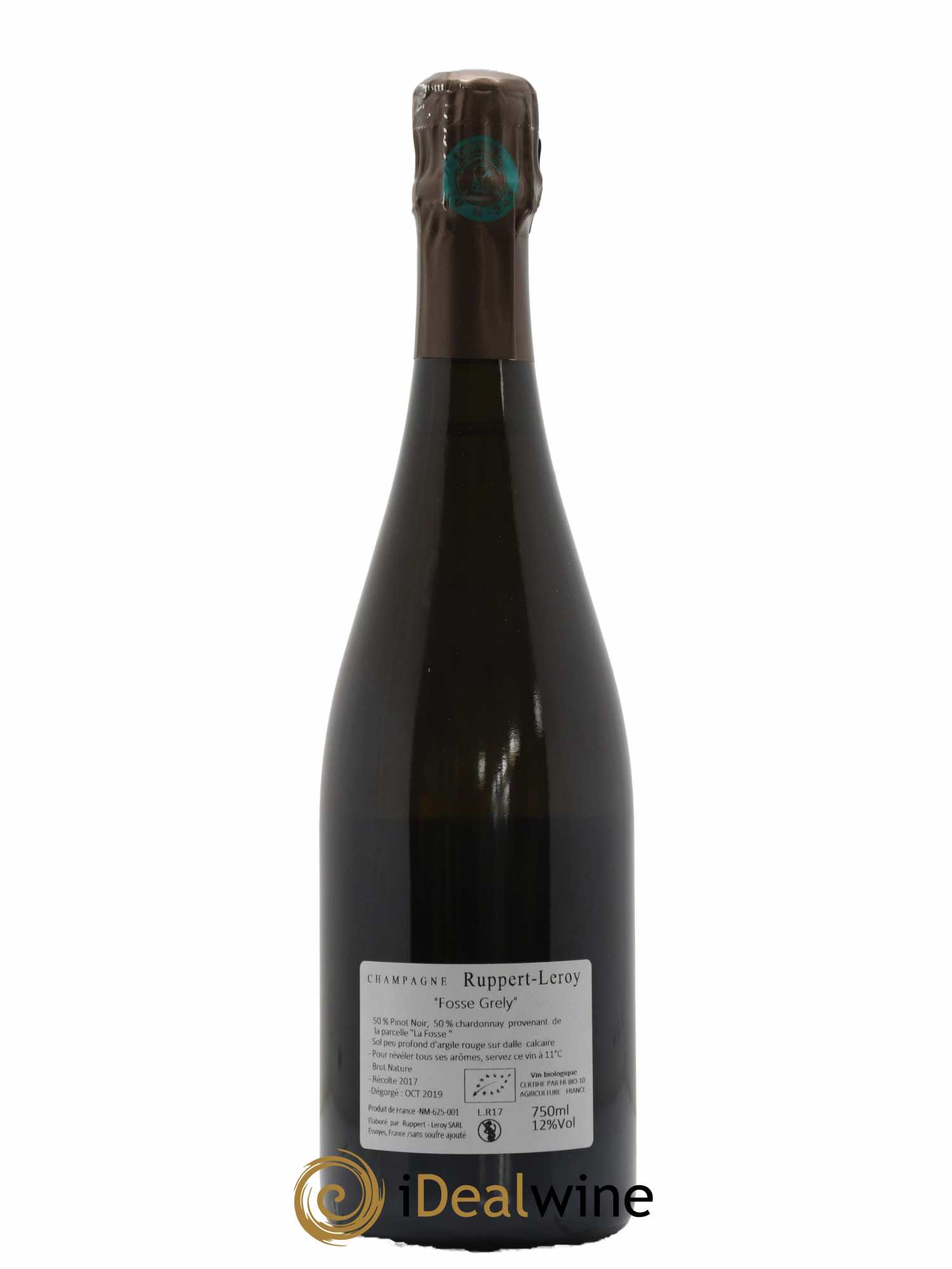 Fosse-Grely Brut Nature Ruppert-Leroy 2017 - Lot de 1 bouteille - 1
