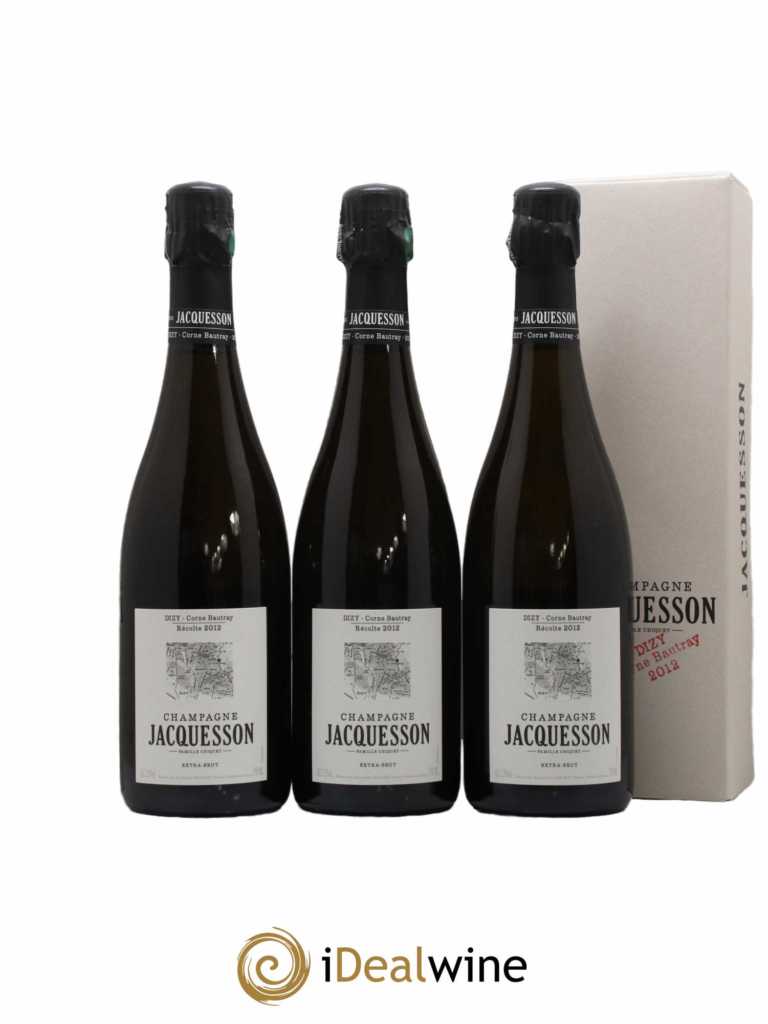 Dizy Corne Bautray Extra-Brut Jacquesson 2012 - Lot de 3 bouteilles - 2