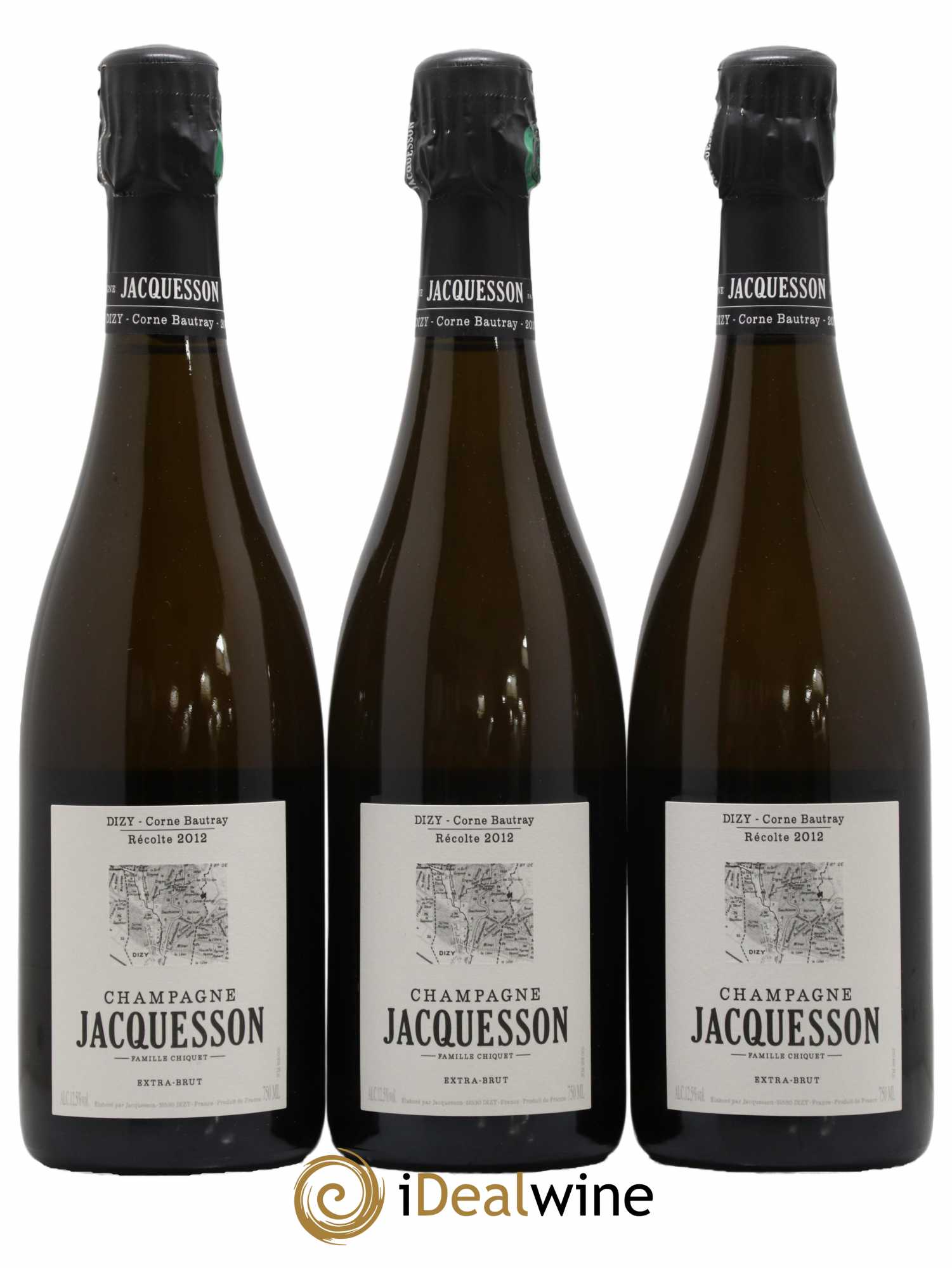 Dizy Corne Bautray Extra-Brut Jacquesson 2012 - Lot de 3 bouteilles - 0