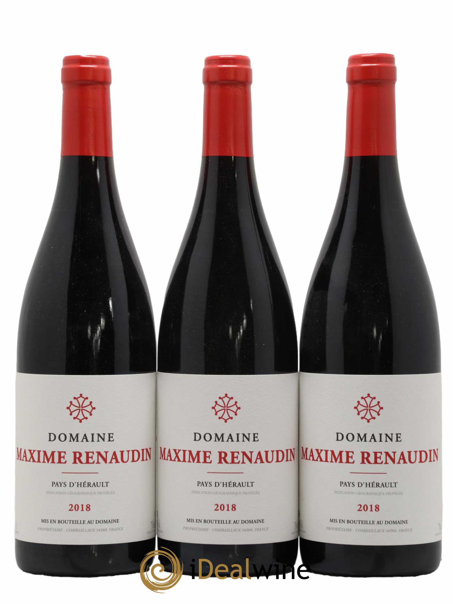 Pays d'Hérault Maxime Renaudin 2018 - Lot de 3 bouteilles - 0