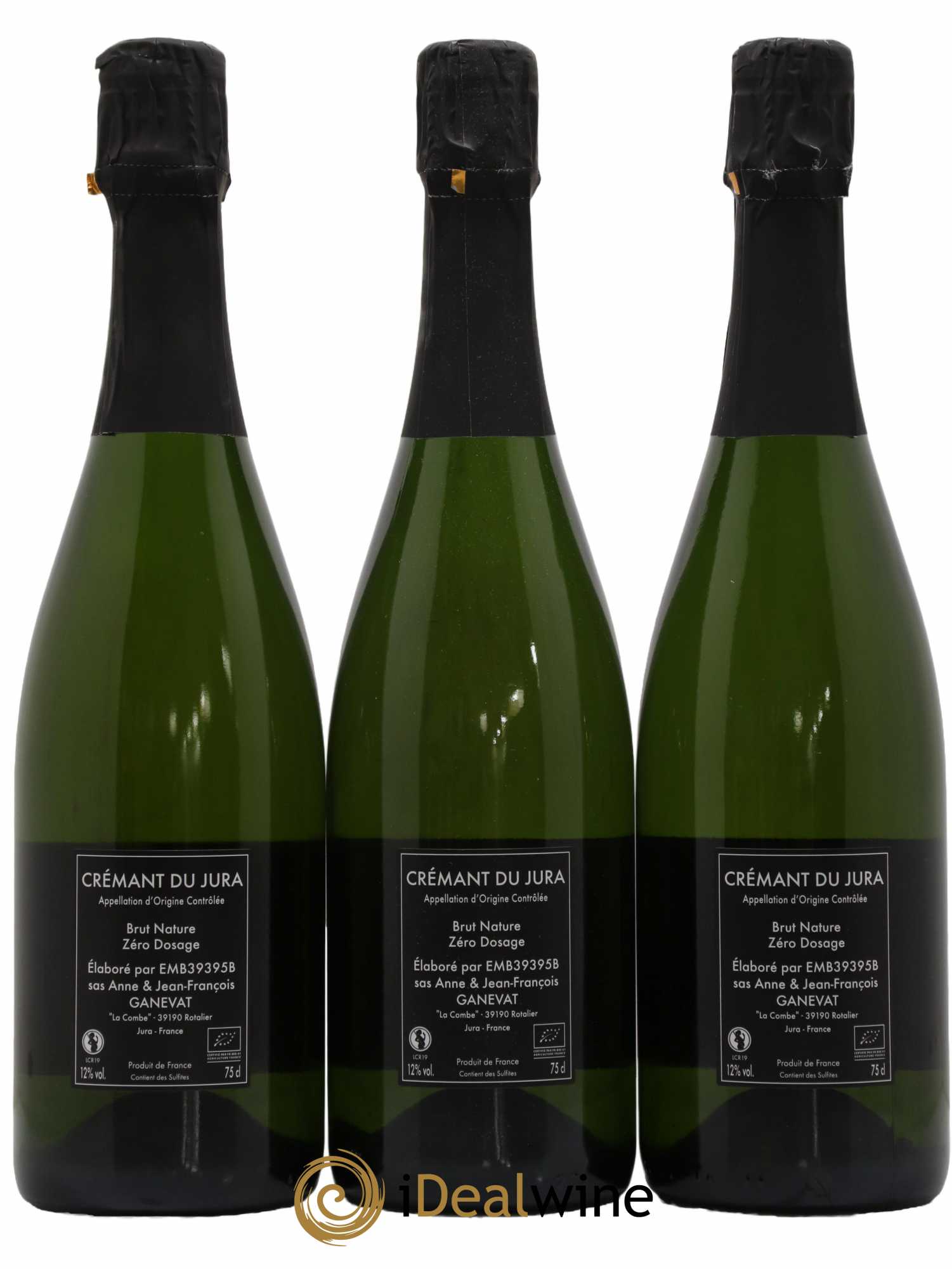 Crémant du Jura Jean-François Ganevat (Domaine) - Lot de 3 bouteilles - 1