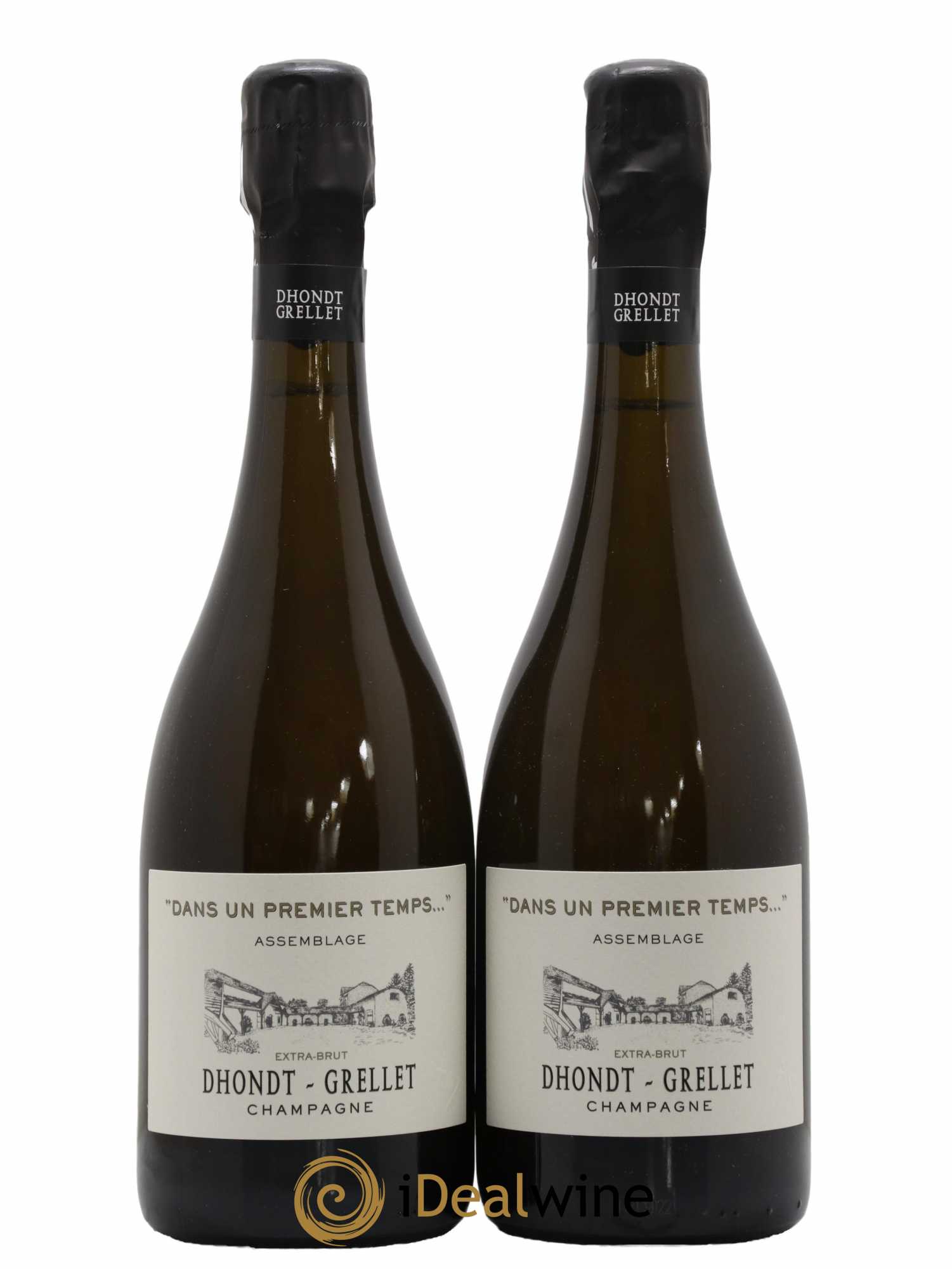 Champagne Dans un premier temps Dhondt Grellet - Lot de 2 bouteilles - 0