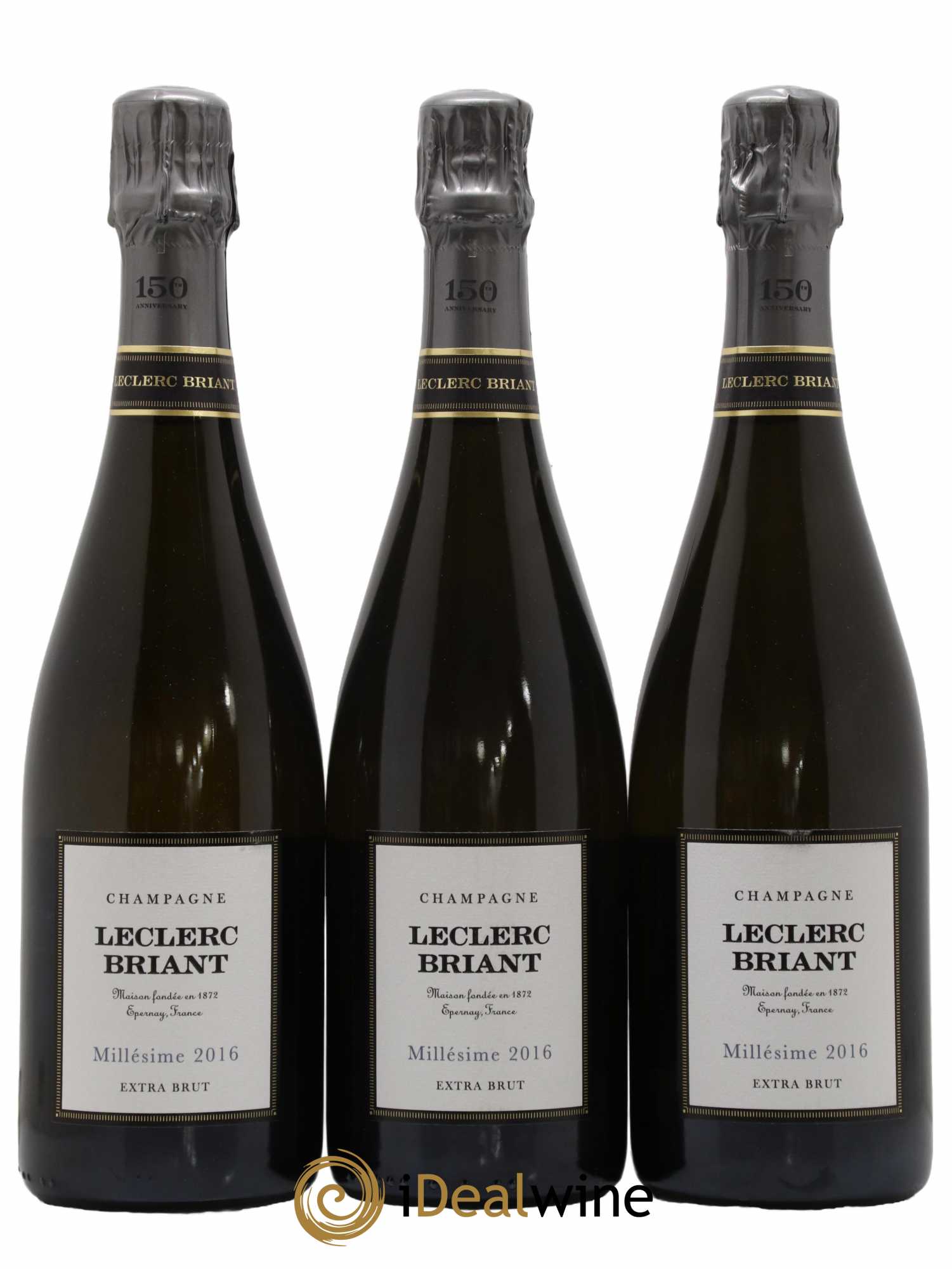 Millésimé Extra-Brut Leclerc Briant 2016 - Lot de 3 bouteilles - 0