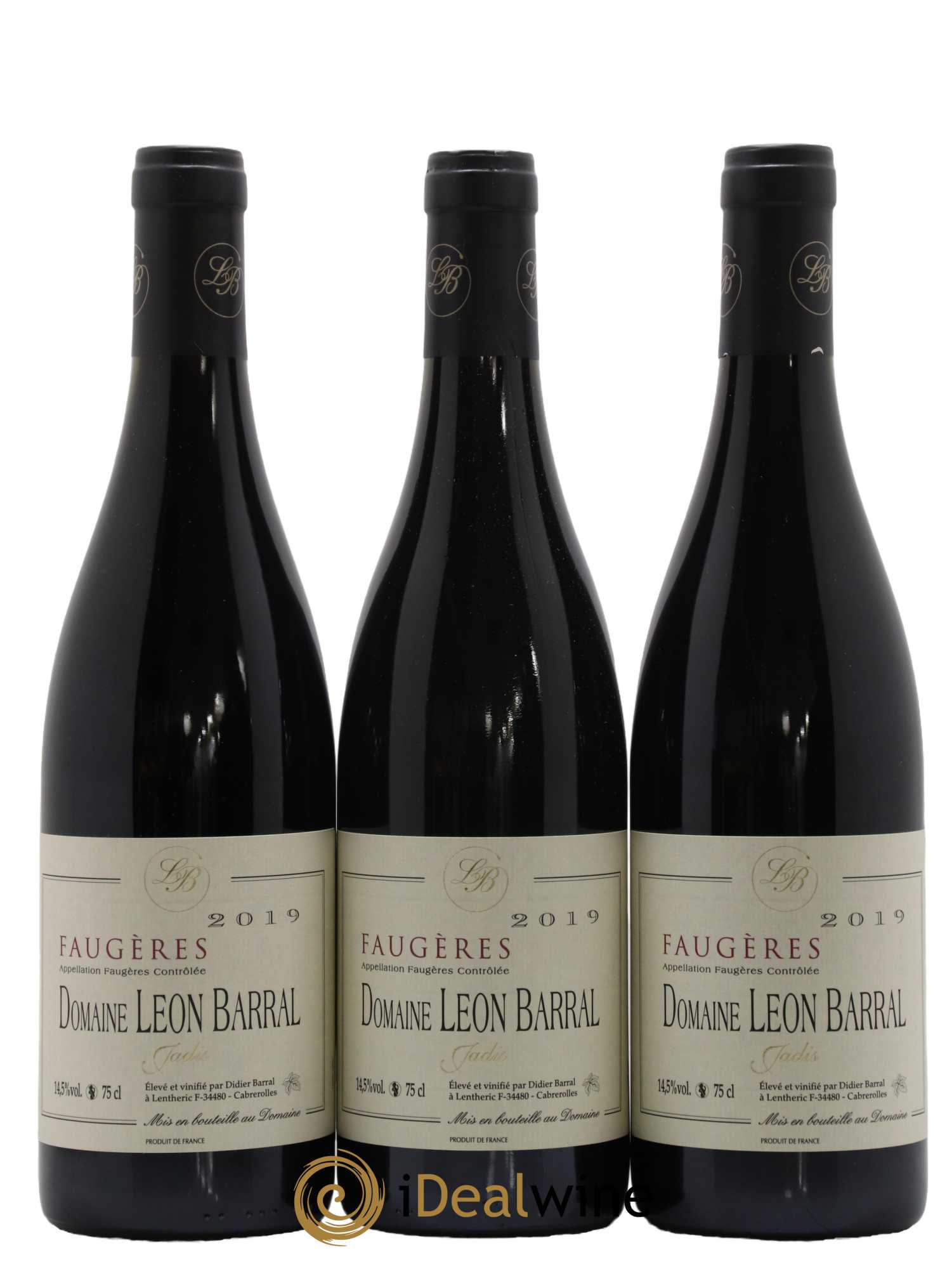 Faugères Jadis Domaine Léon Barral 2019 - Lot de 3 bouteilles - 0