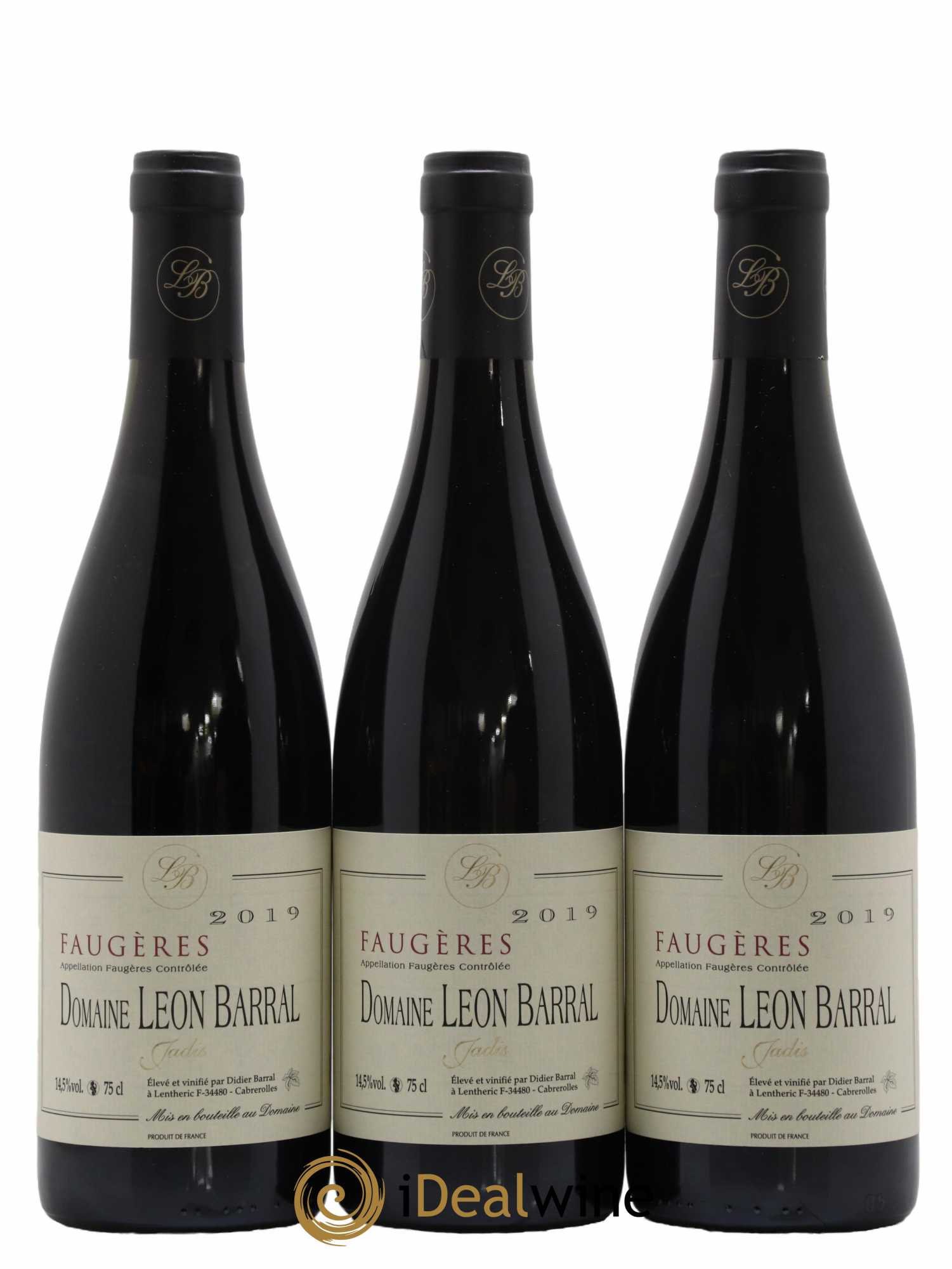 Faugères Jadis Domaine Léon Barral 2019 - Lot de 3 bouteilles - 0