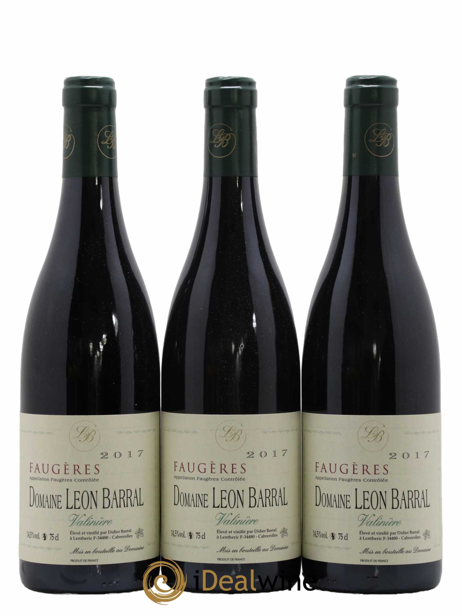 Faugères Valinière Domaine Léon Barral 2017 - Lot de 3 bouteilles - 0