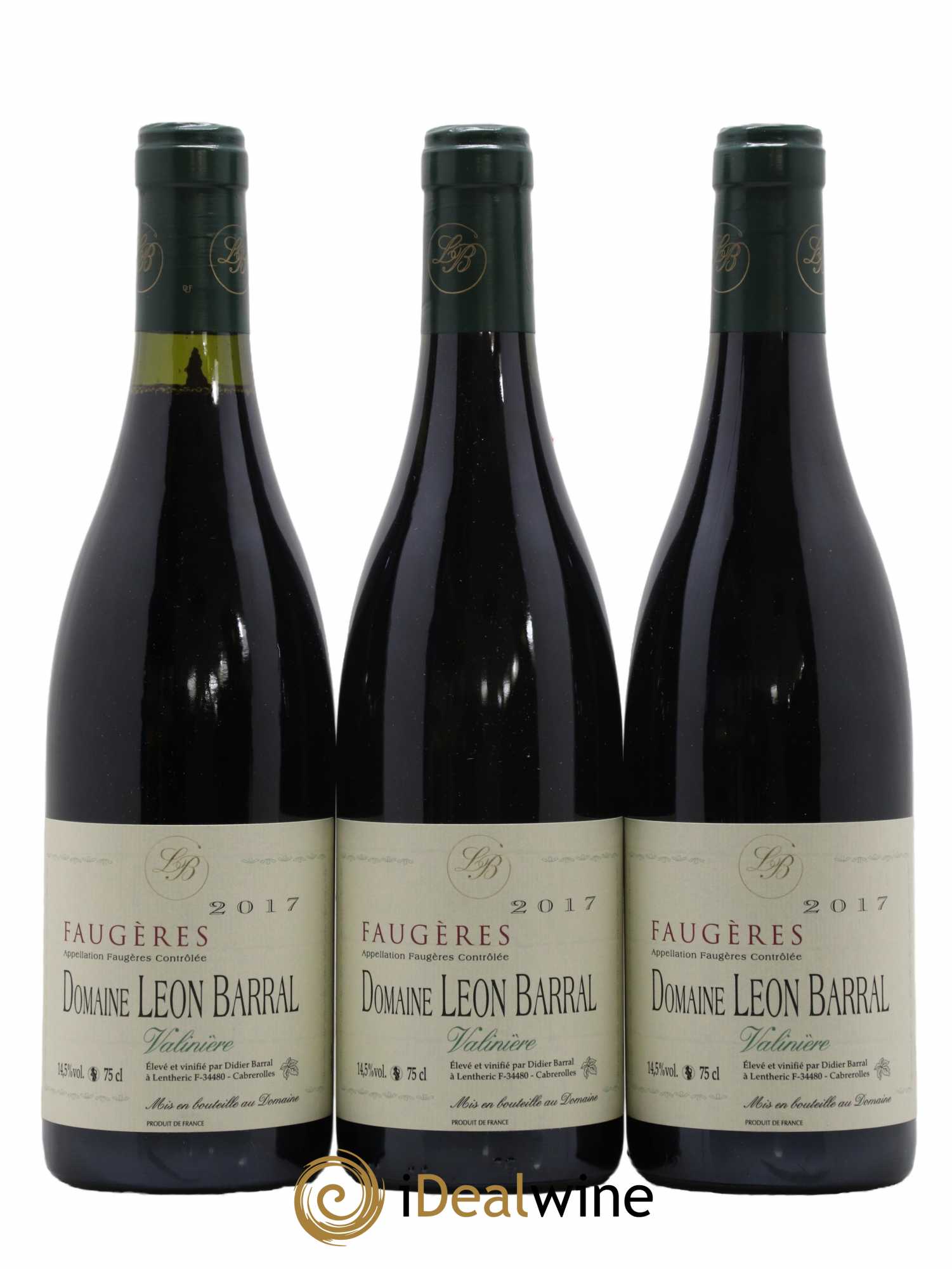 Faugères Valinière Domaine Léon Barral 2017 - Lot de 3 bouteilles - 0