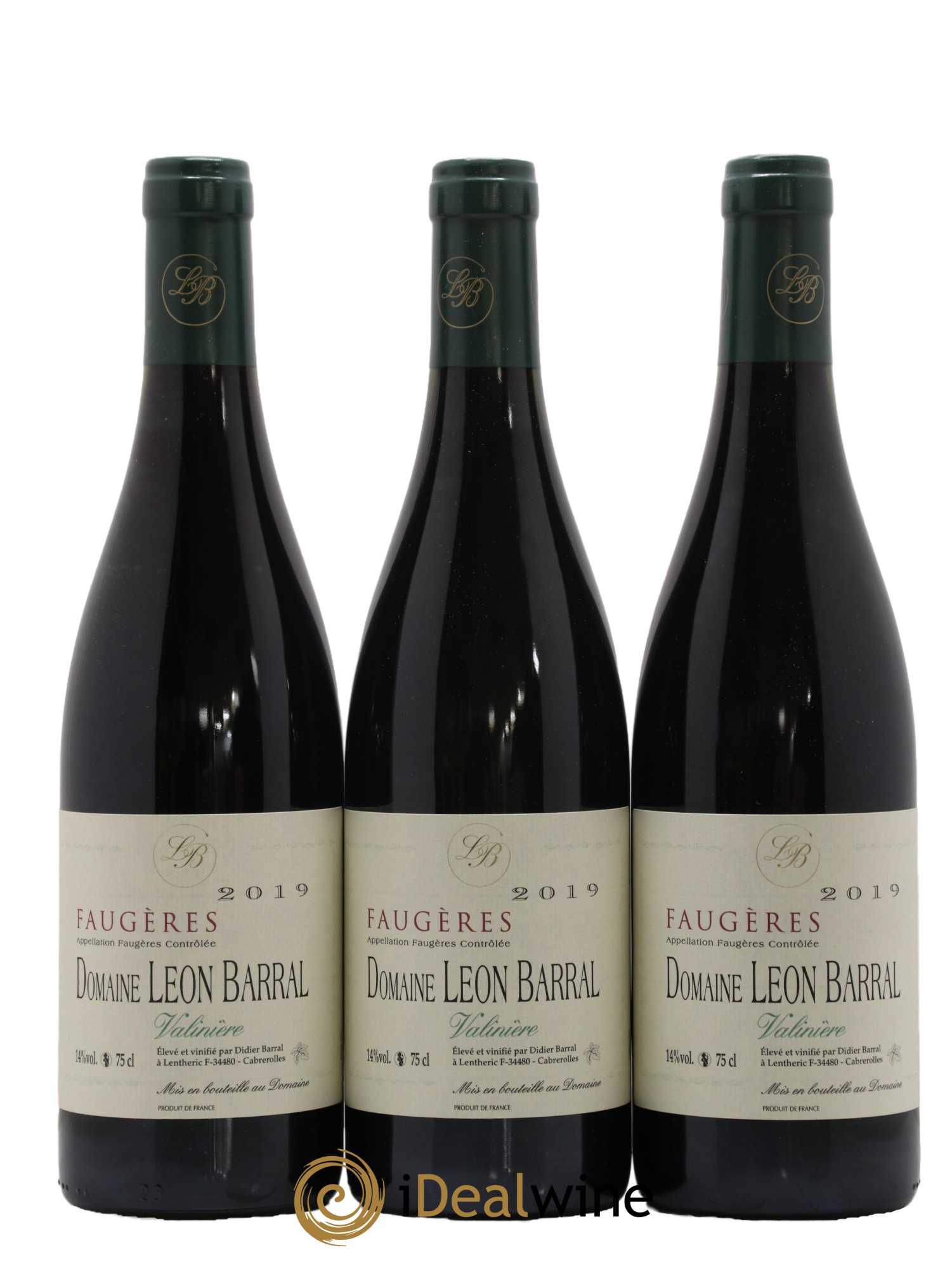 Faugères Valinière Domaine Léon Barral 2019 - Lot de 3 bouteilles - 0