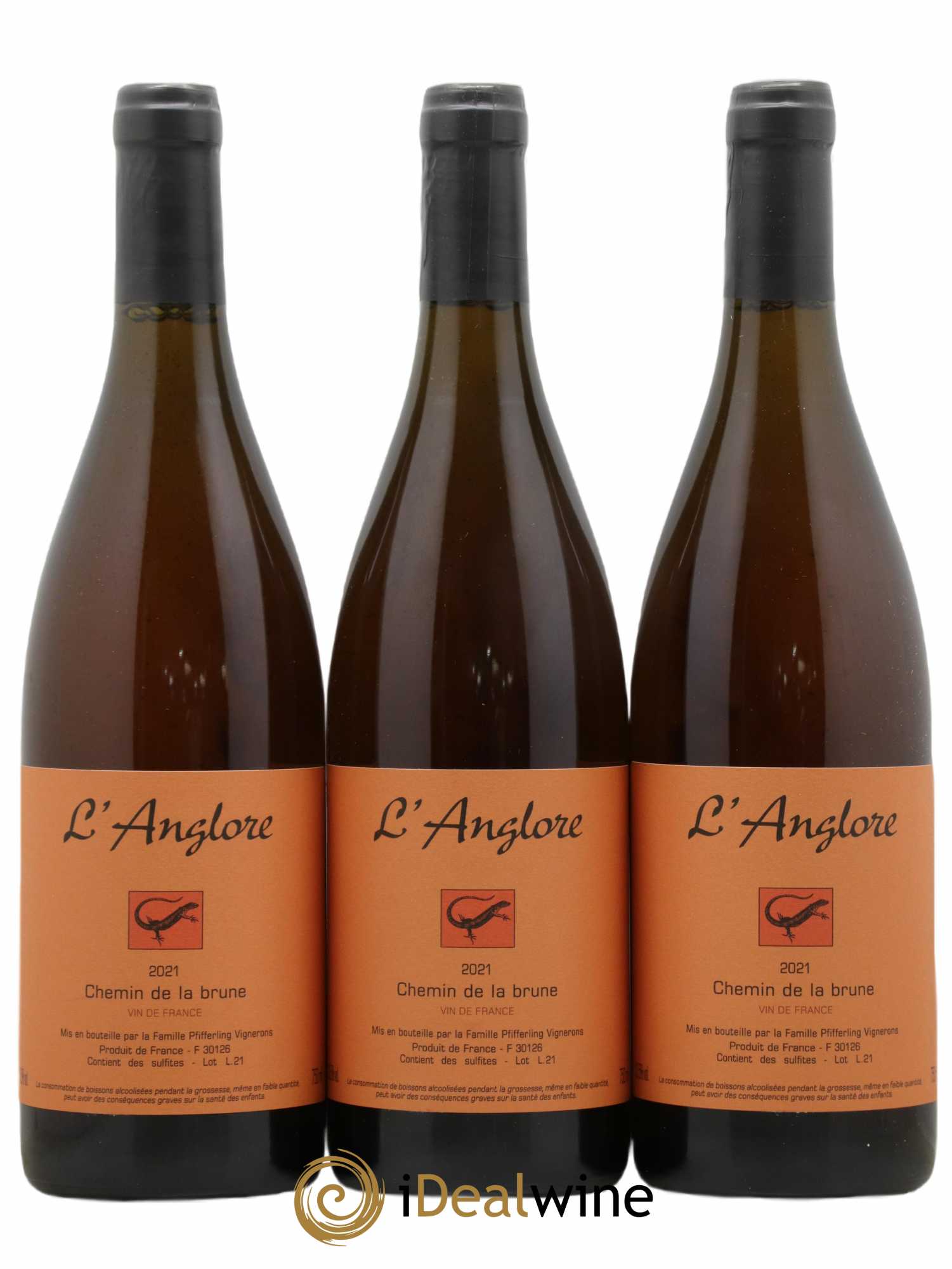 Vin de France Chemin de la brune L'Anglore 2021 - Lot de 3 bouteilles - 0
