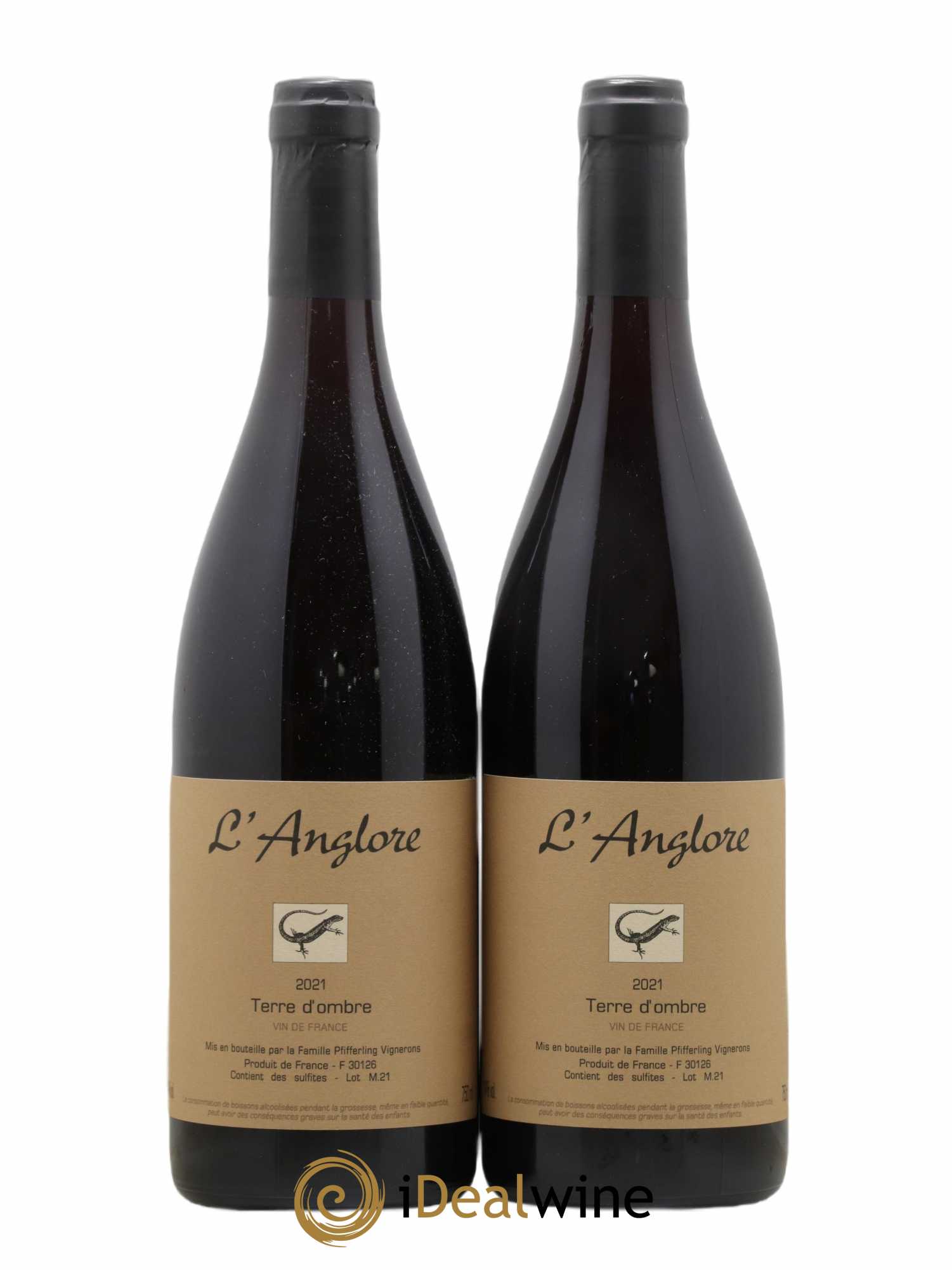 Vin de France Terre d'Ombre L'Anglore 2021 - Lot de 2 bouteilles - 0