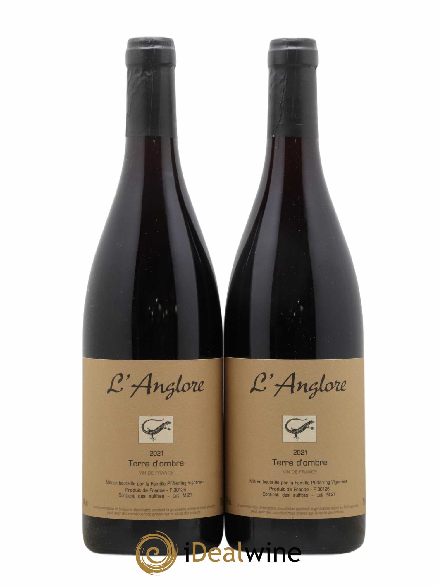 Vin de France Terre d'Ombre L'Anglore 2021 - Lot de 2 bouteilles - 0