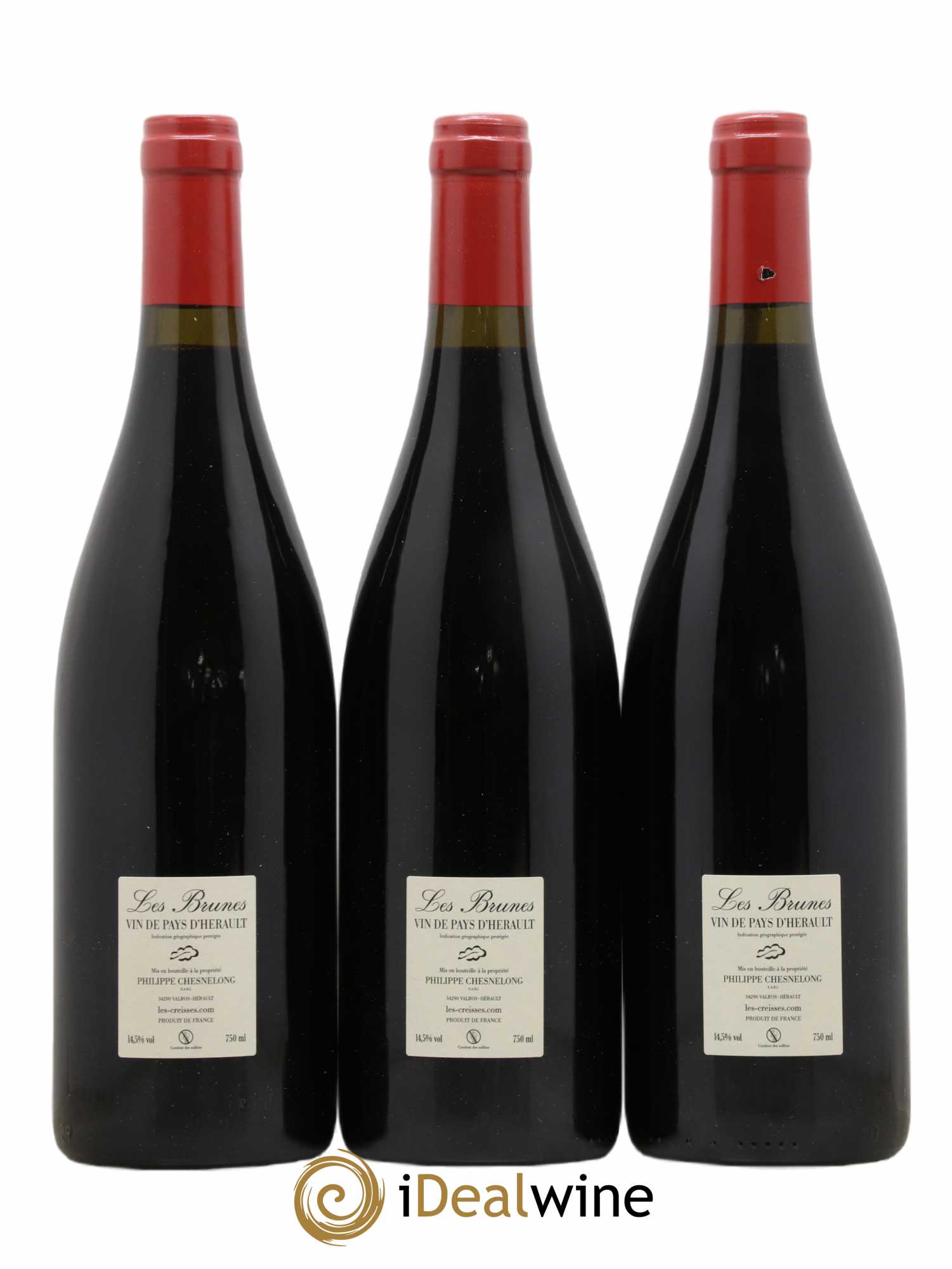 Vin de France Les Brunes Les Creisses (Domaine)  (sans prix de réserve) 2020 - Lot de 3 bouteilles - 1
