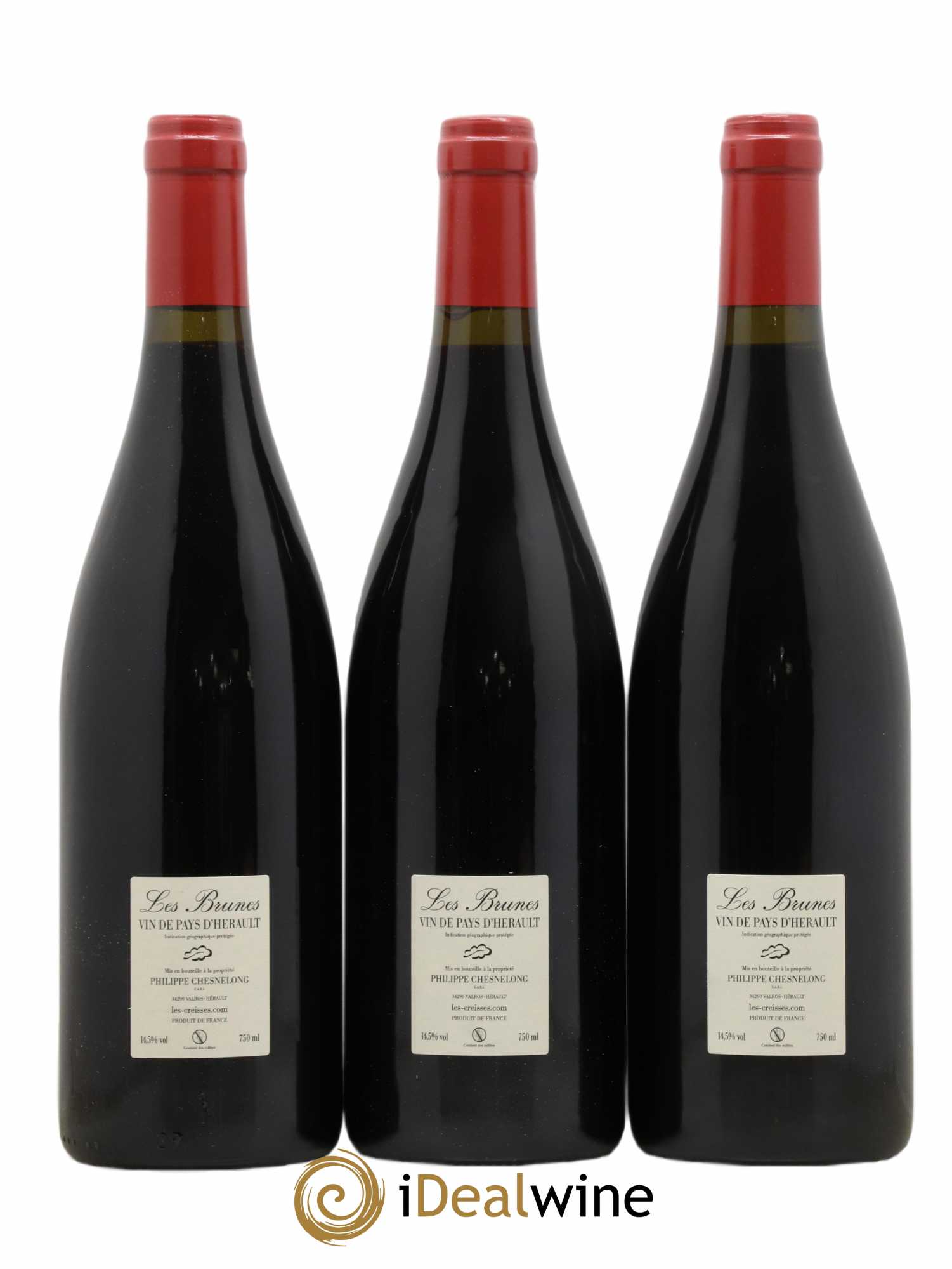 Vin de France Les Brunes Les Creisses (Domaine)  (sans prix de réserve) 2020 - Lot de 3 bouteilles - 1