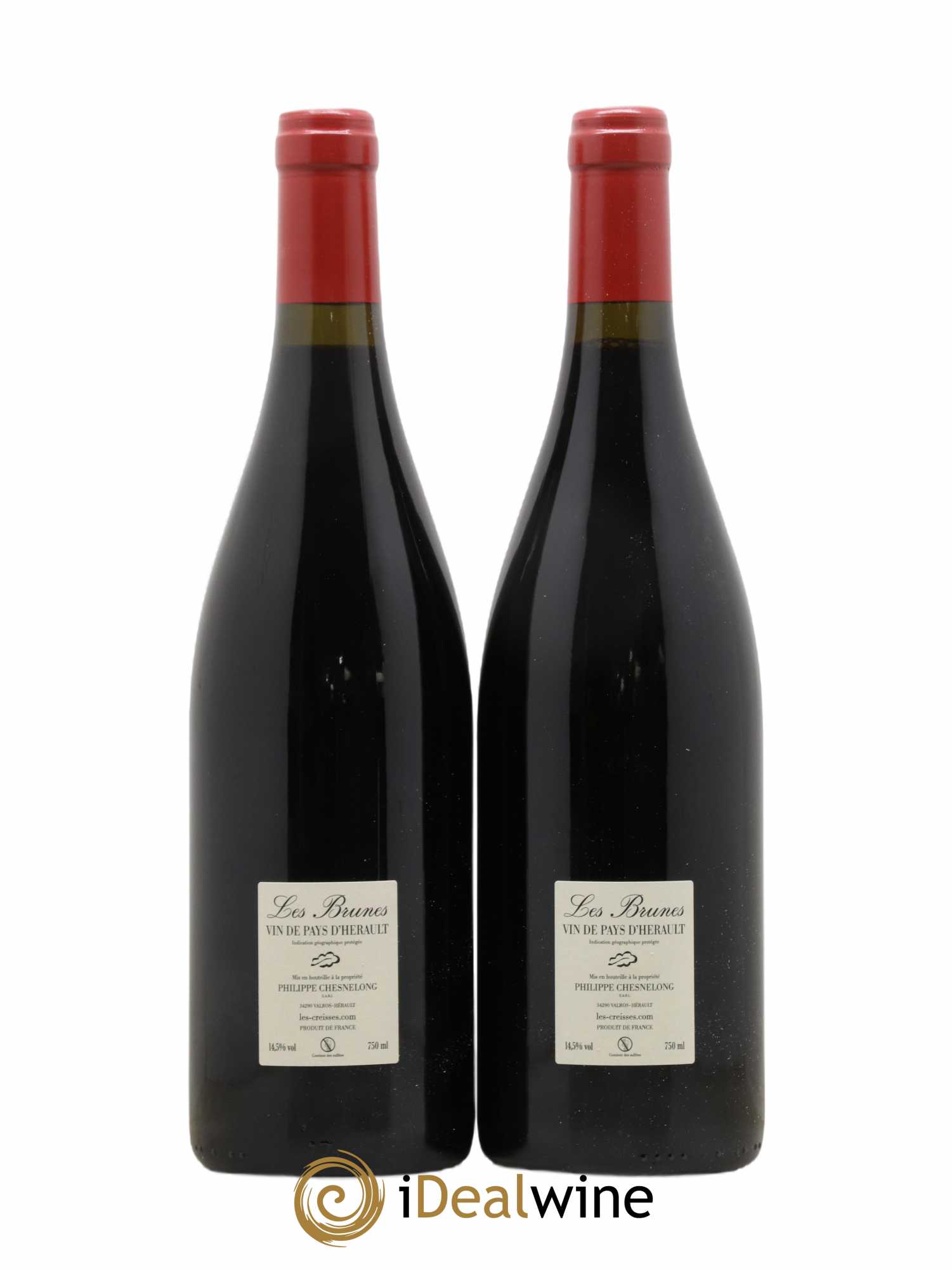 Vin de France Les Brunes Les Creisses (Domaine)  (no reserve) 2020 - Lot of 2 bottles - 1