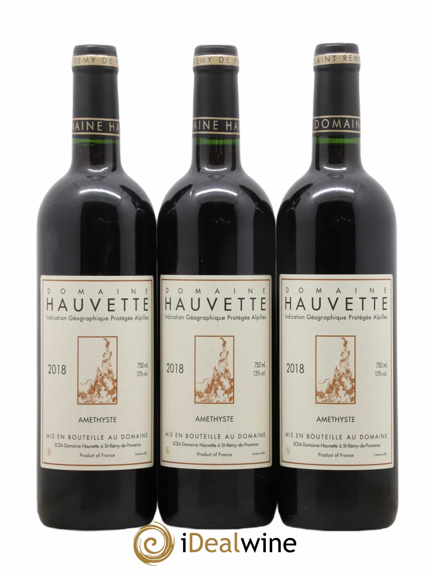 Alpilles Améthyste Hauvette (Domaine) 2018 - Lot de 3 bouteilles - 0