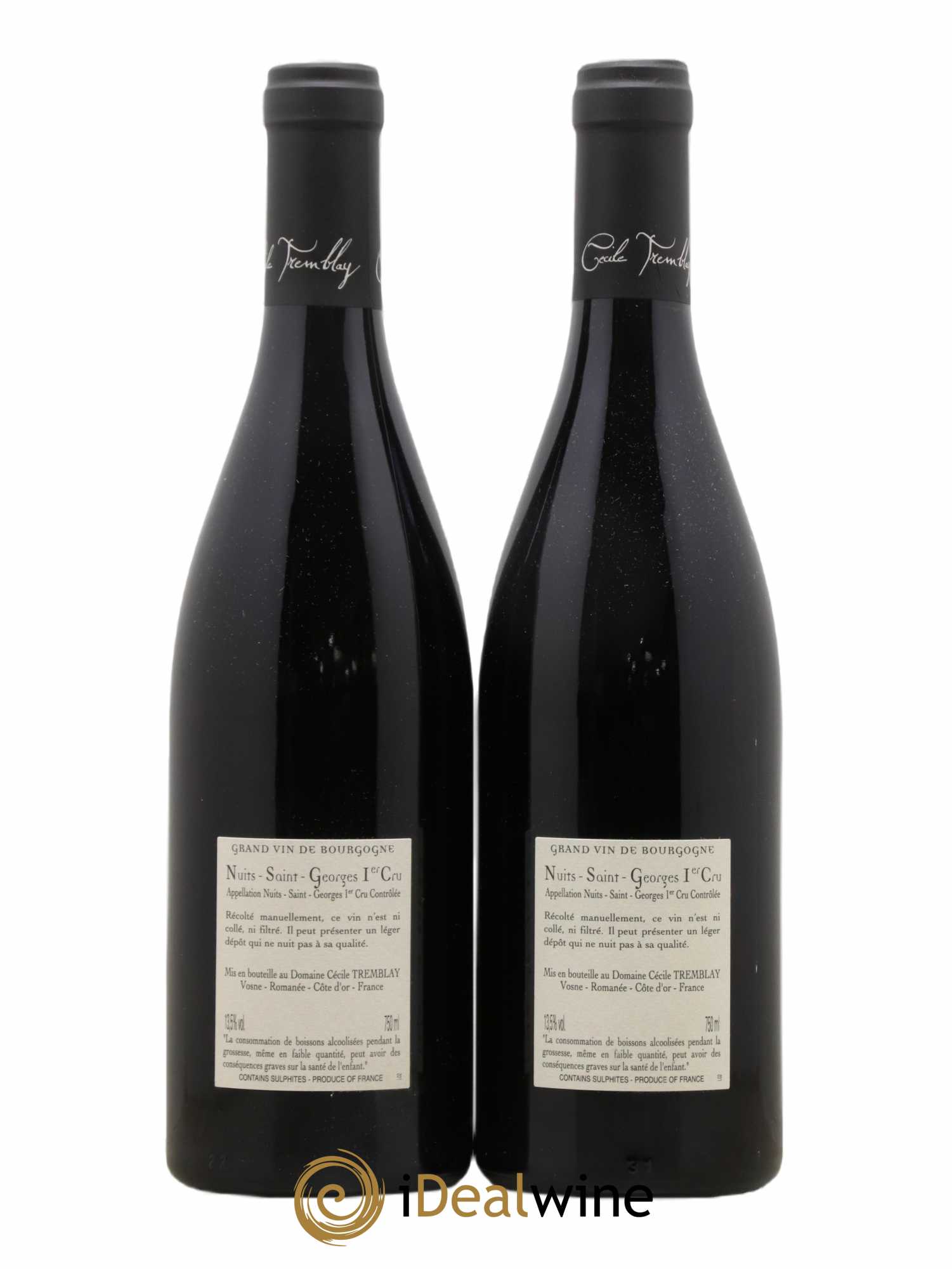 Nuits-Saint-Georges 1er Cru Les Murgers Cécile Tremblay 2020 - Lot de 2 bouteilles - 1