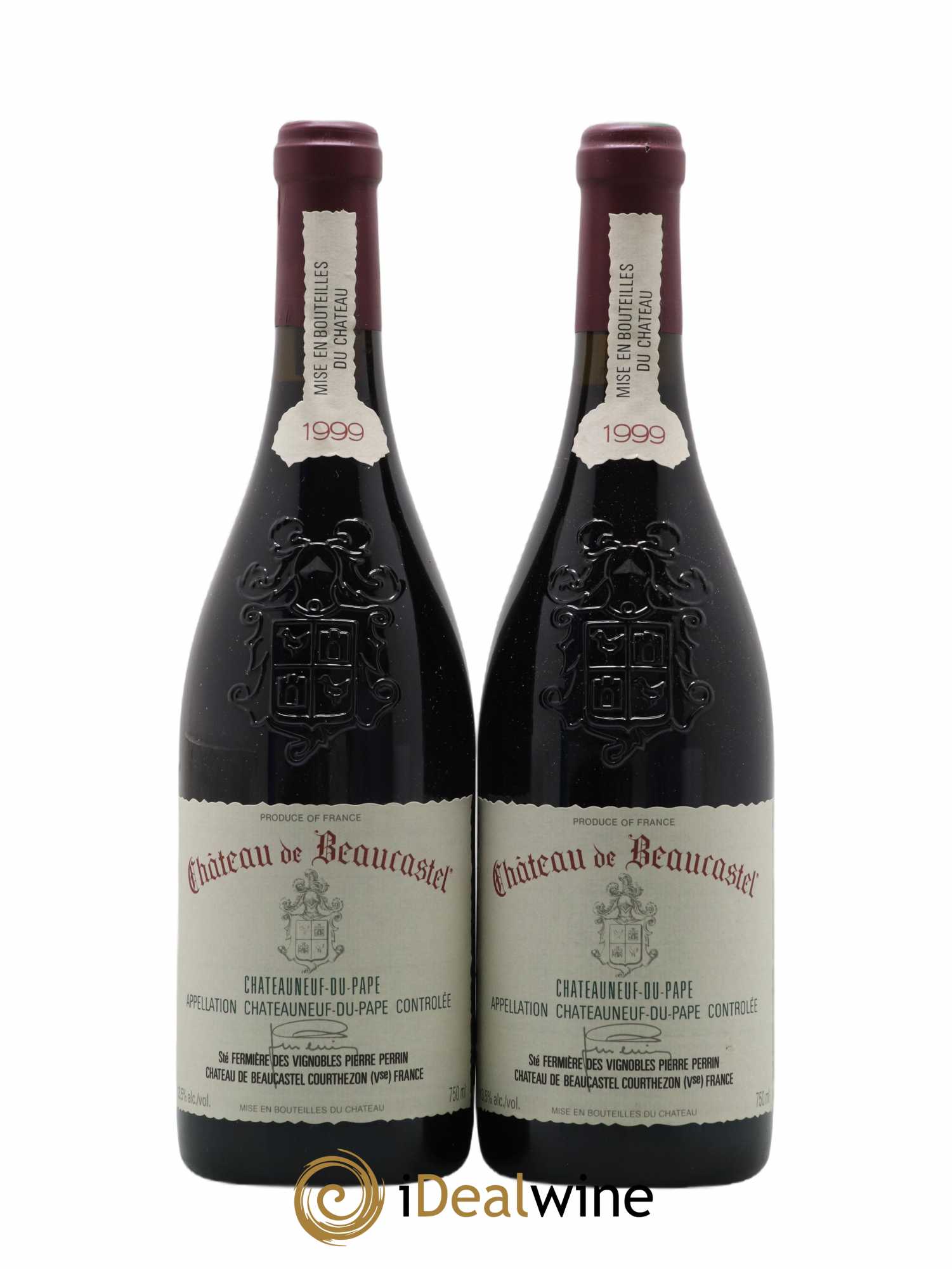 Châteauneuf-du-Pape Château de Beaucastel Famille Perrin 1999 - Lot de 2 bouteilles - 0
