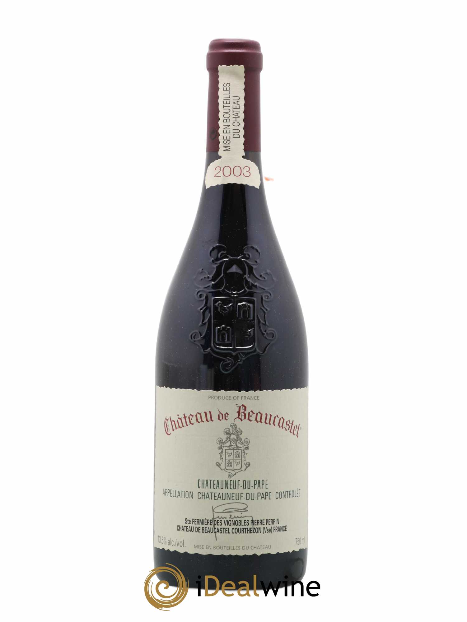 Châteauneuf-du-Pape Château de Beaucastel Famille Perrin 2003 - Lot de 1 bouteille - 0