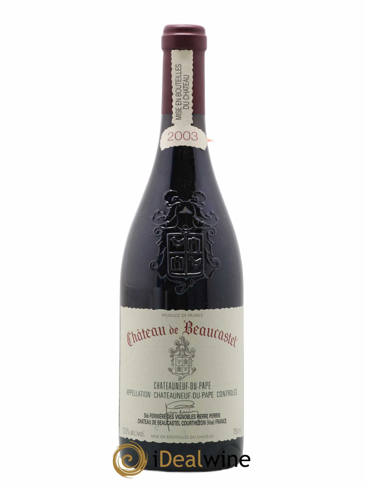Châteauneuf-du-Pape Château de Beaucastel Famille Perrin 2003 - Lot de 1 bouteille - 0