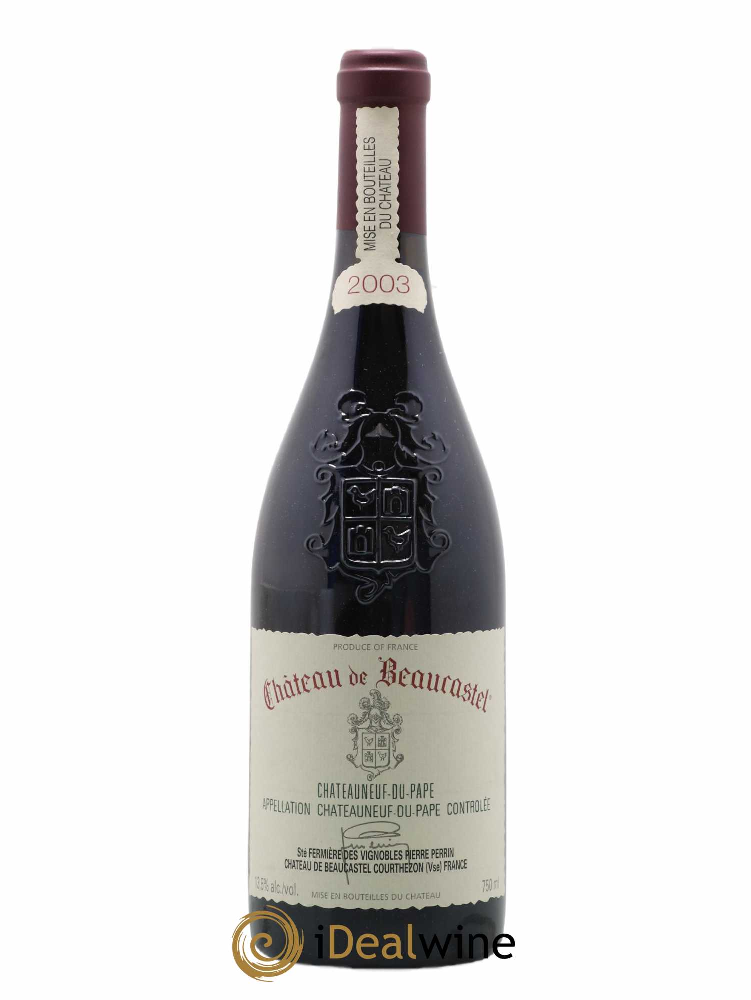Châteauneuf-du-Pape Château de Beaucastel Famille Perrin 2003 - Lot de 1 bouteille - 0