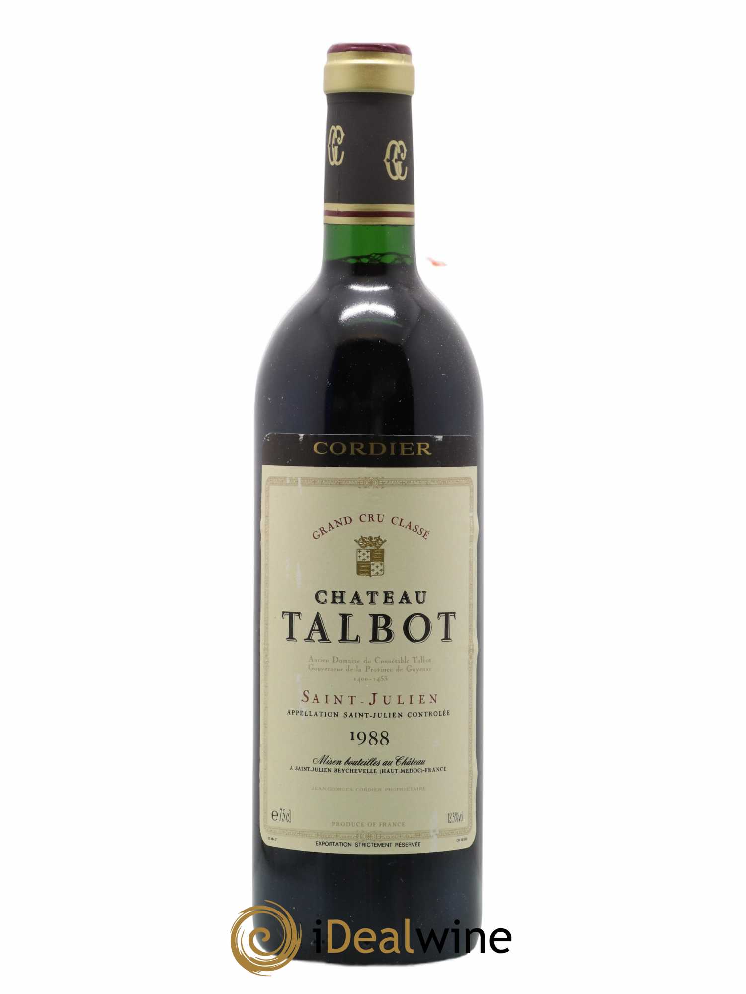 Château Talbot 4ème Grand Cru Classé 1988 - Lot de 1 bouteille - 0