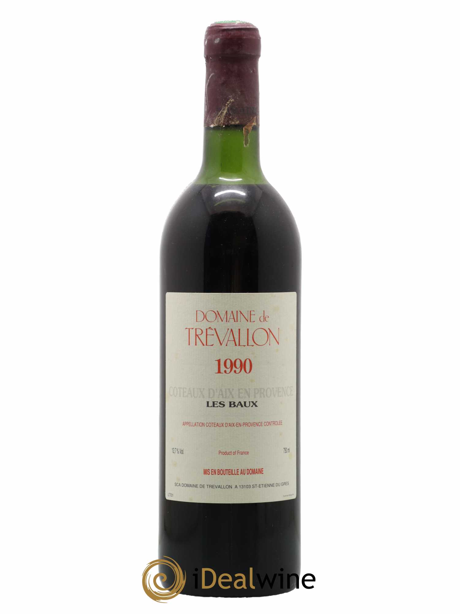 Coteaux d'Aix-en-Provence Trévallon (Domaine de) Eloi Dürrbach 1990 - Lot de 1 bouteille - 0