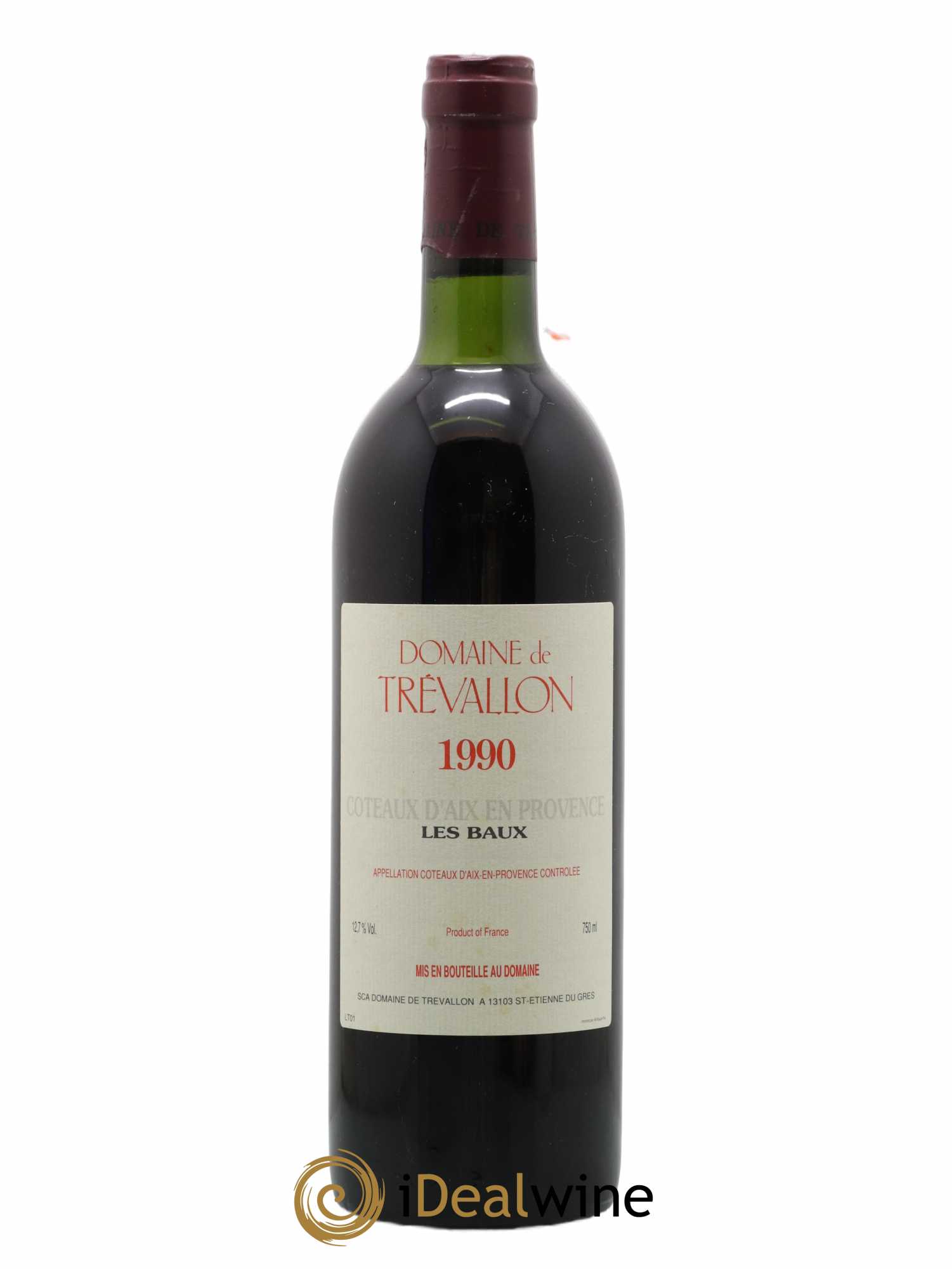 Coteaux d'Aix-en-Provence Trévallon (Domaine de) Eloi Dürrbach 1990 - Lot de 1 bouteille - 0