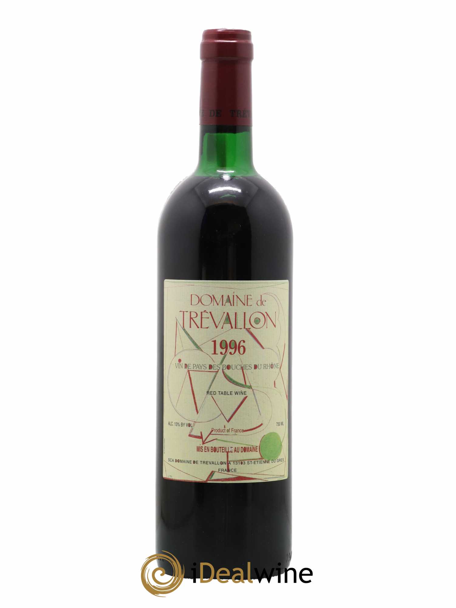 VDP Bouches du Rhône Trévallon (Domaine de) Eloi Dürrbach 1996 - Lot de 1 bouteille - 0