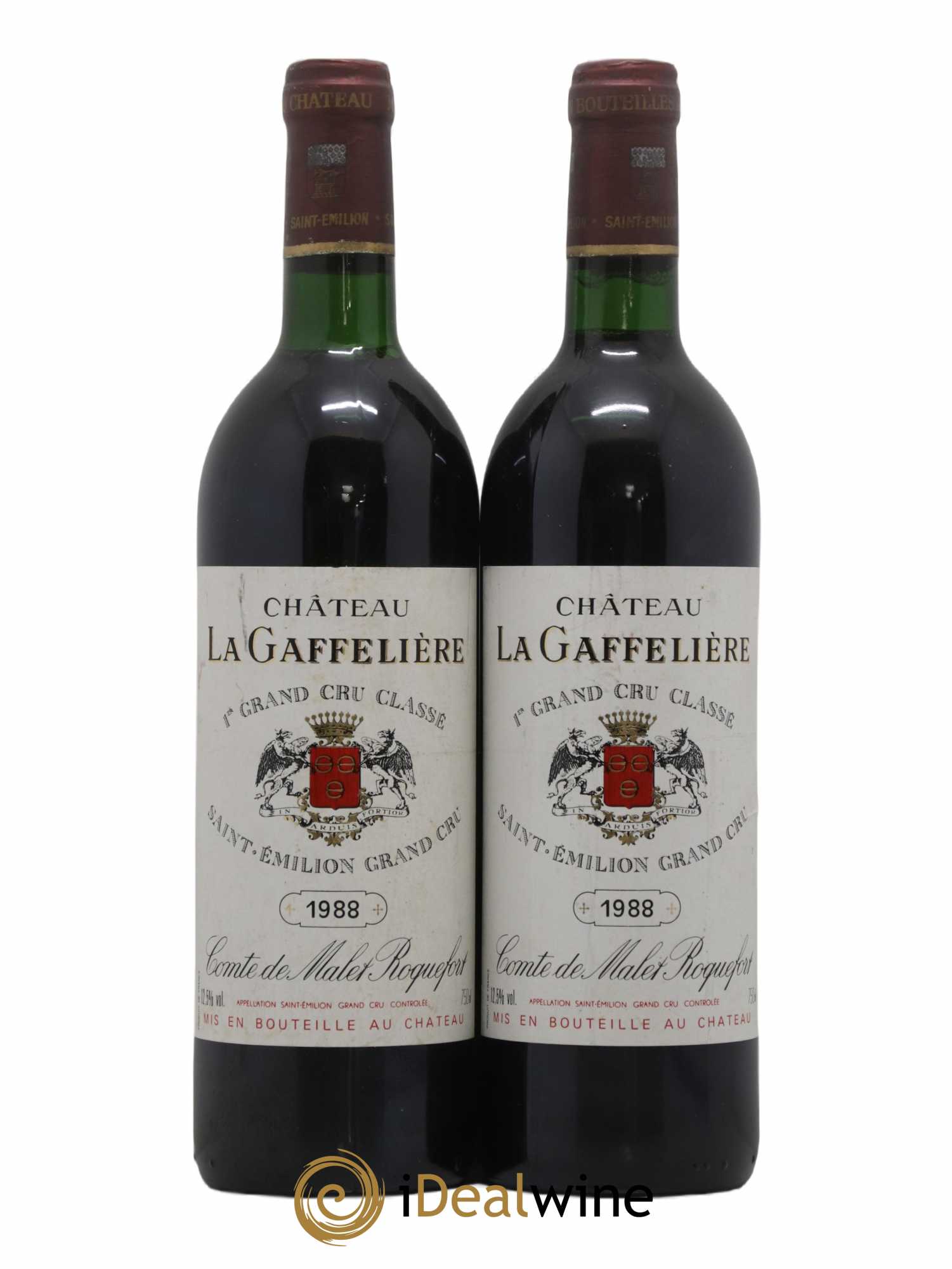 Château la Gaffelière 1er Grand Cru Classé B 1988 - Lot de 2 bouteilles - 0
