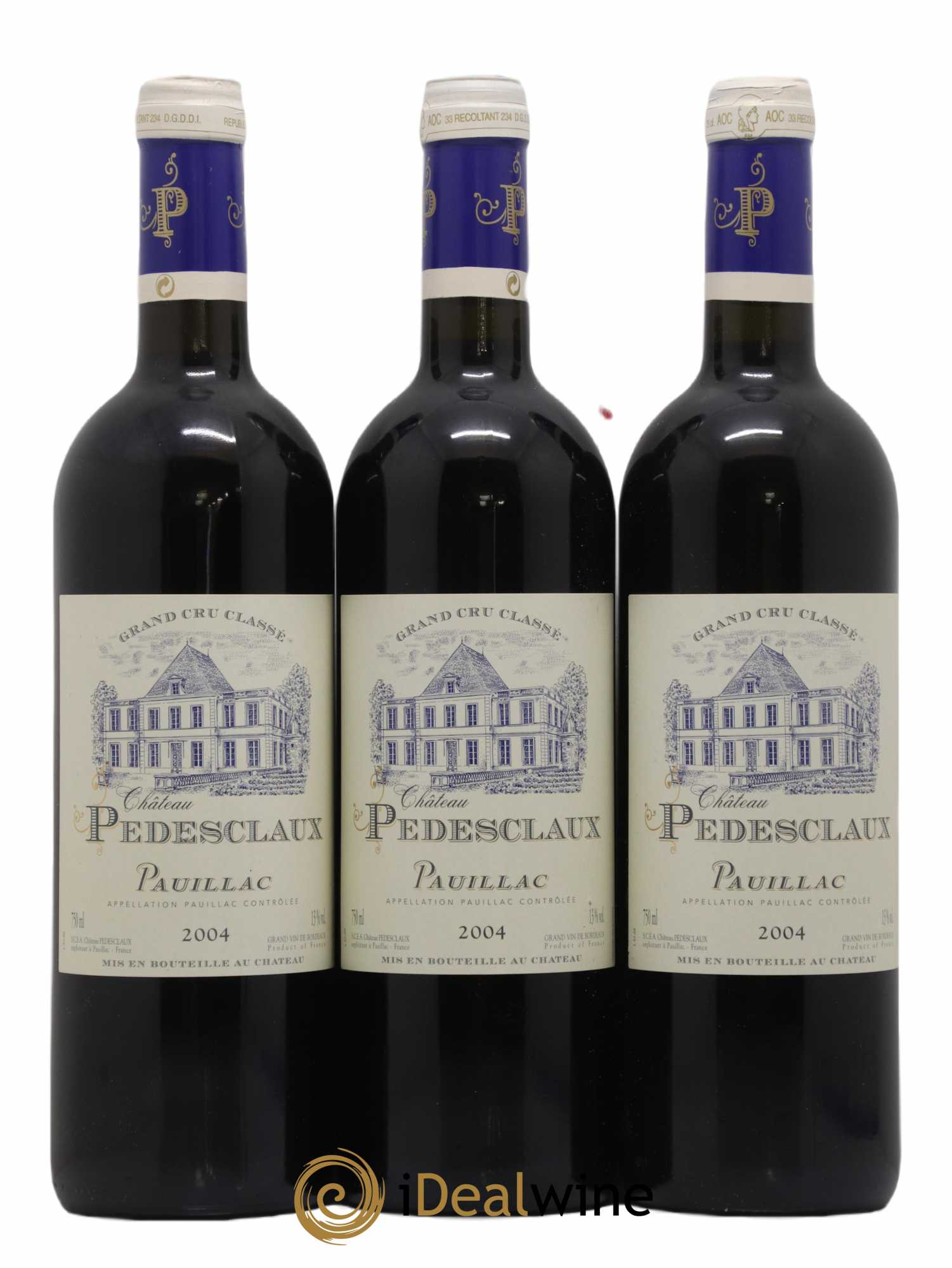Château Pedesclaux 5ème Grand Cru Classé 2004 - Lot de 3 bouteilles - 0