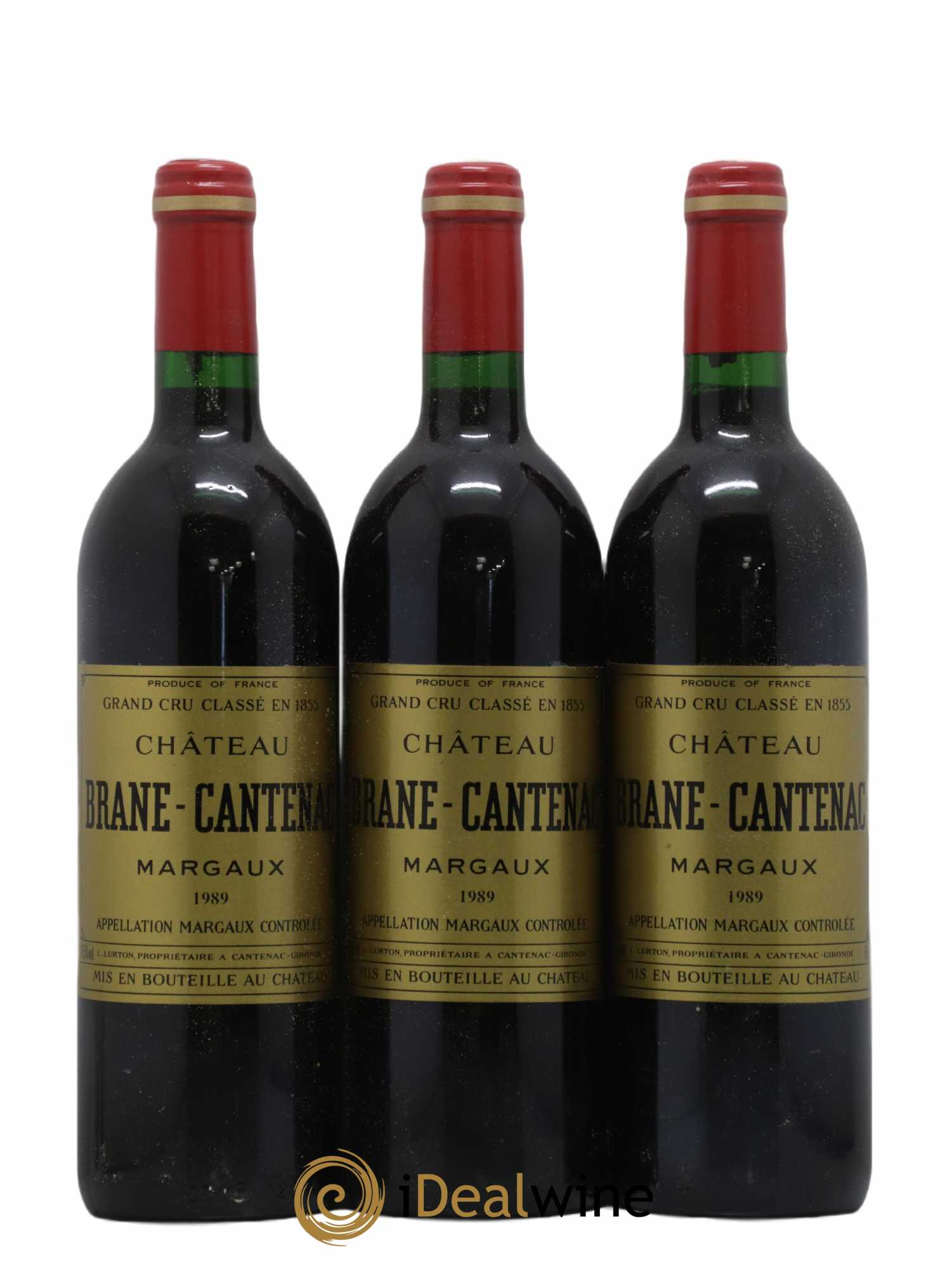 Château Brane Cantenac 2ème Grand Cru Classé 1989 - Lot de 3 bouteilles - 0