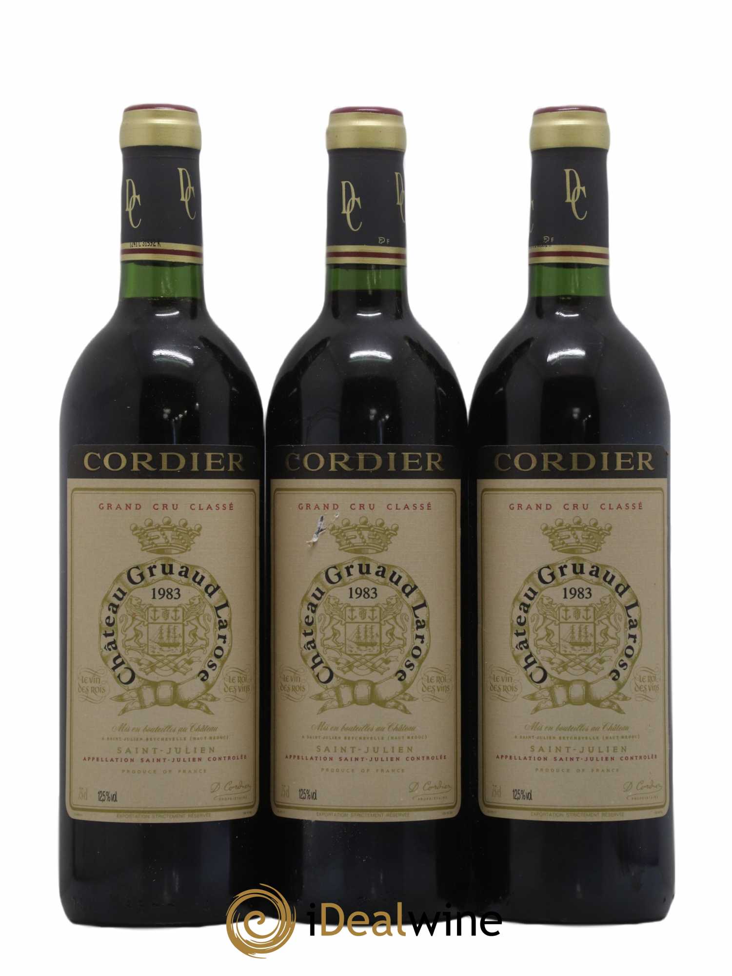 Château Gruaud Larose 2ème Grand Cru Classé 1983 - Lot de 3 bouteilles - 0