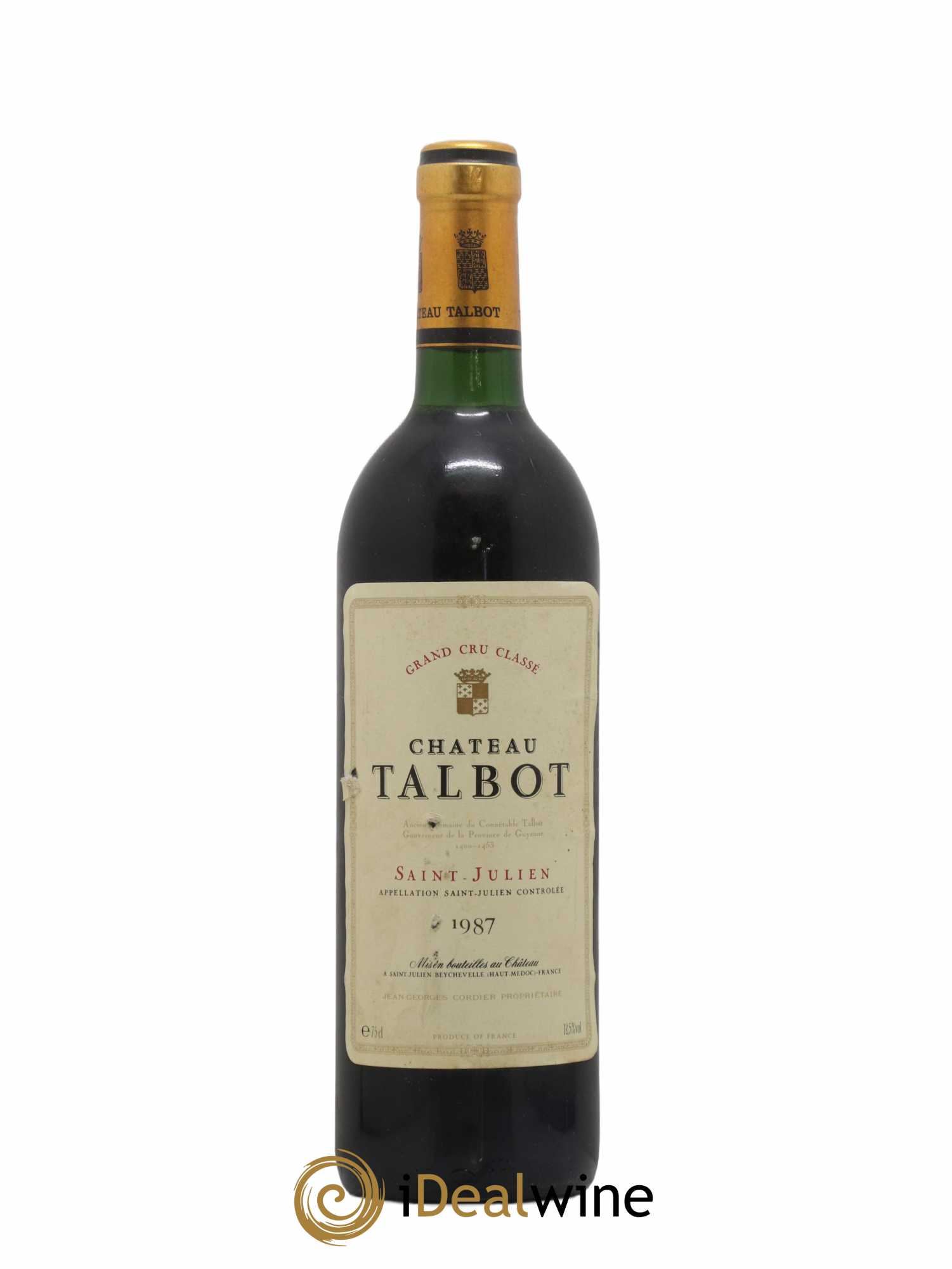 Château Talbot 4ème Grand Cru Classé 1987 - Lot de 1 bouteille - 0