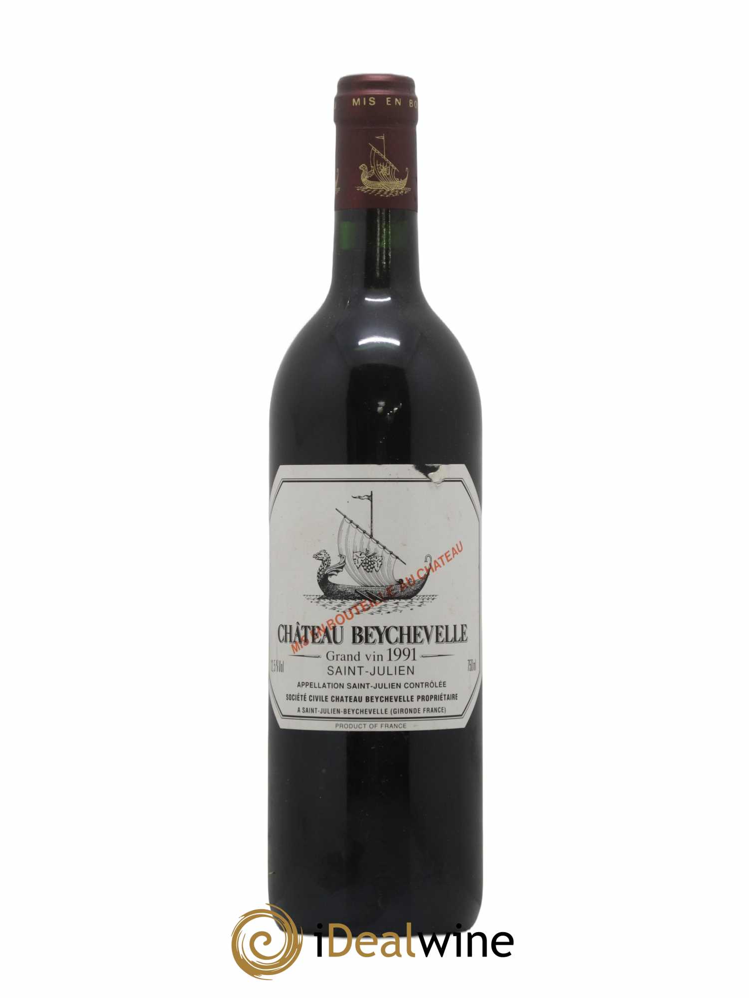 Château Beychevelle 4ème Grand Cru Classé 1991 - Lot de 1 bouteille - 0