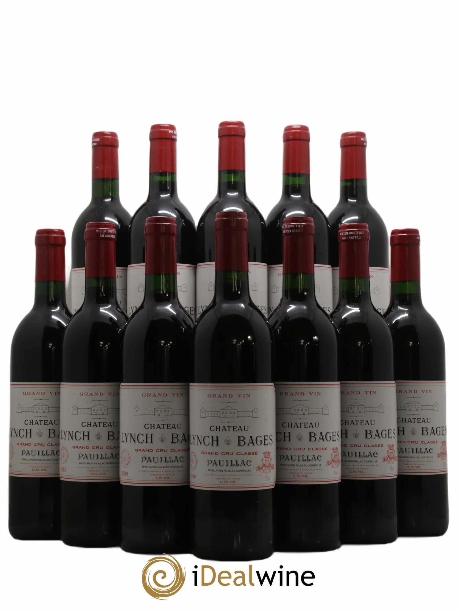 Château Lynch Bages 5ème Grand Cru Classé 1989 - Lot de 12 bouteilles - 0