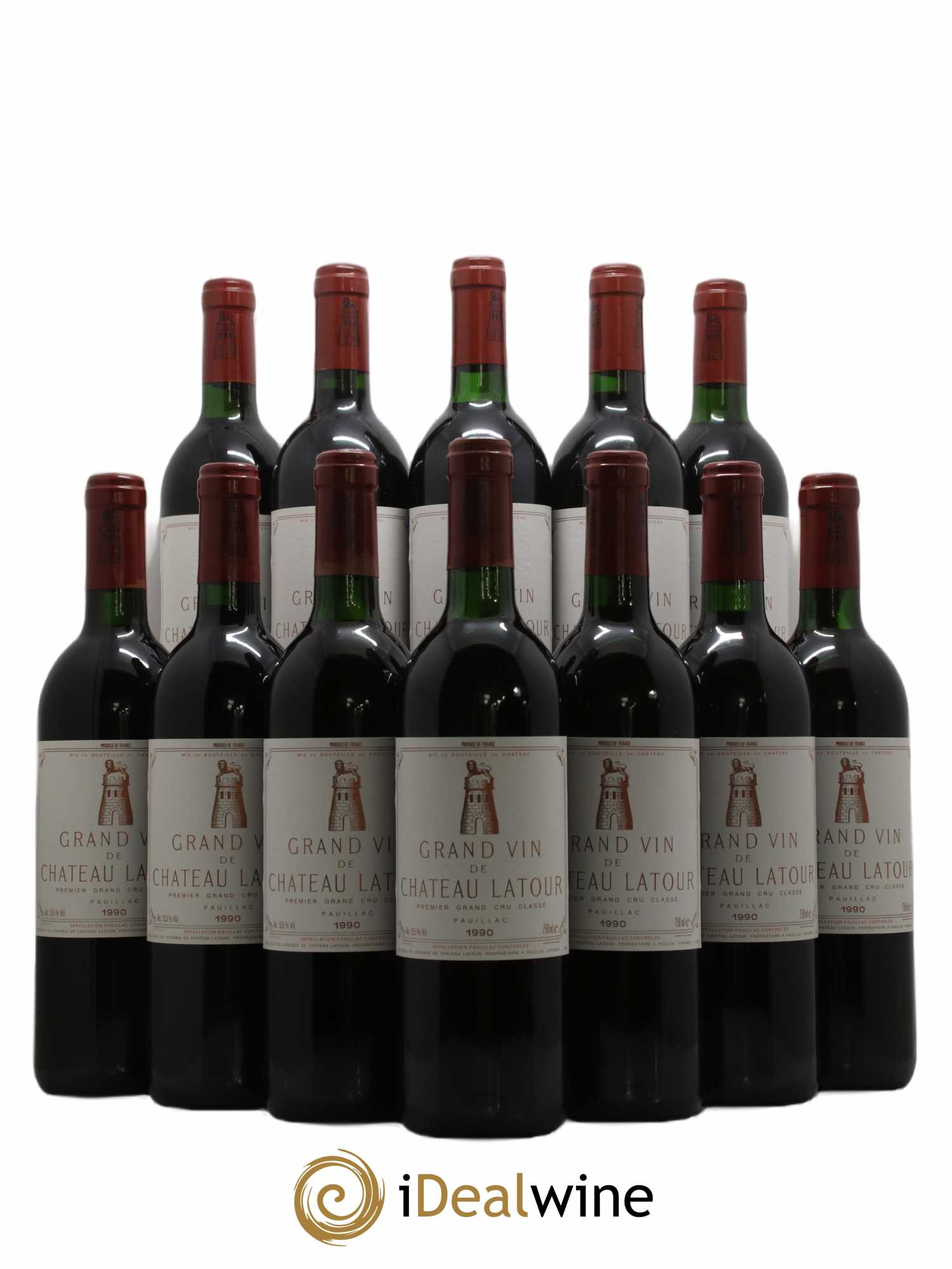 Château Latour 1er Grand Cru Classé 1990 - Lot de 12 bouteilles - 0