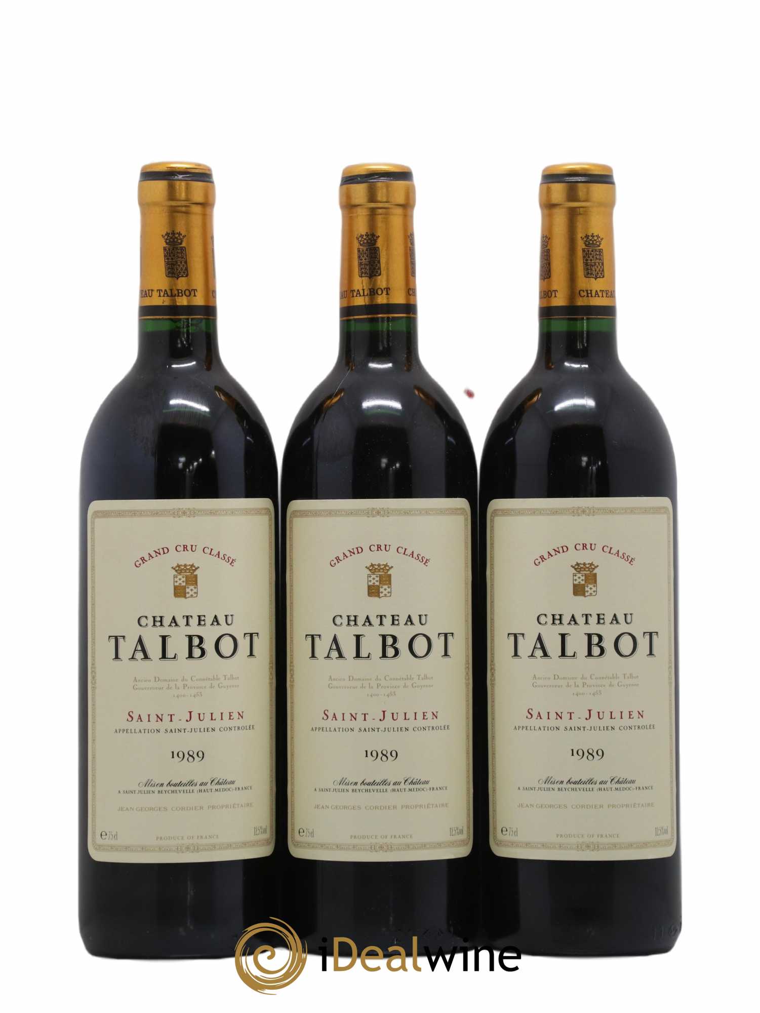 Château Talbot 4ème Grand Cru Classé 1989 - Lot de 12 bouteilles - 2