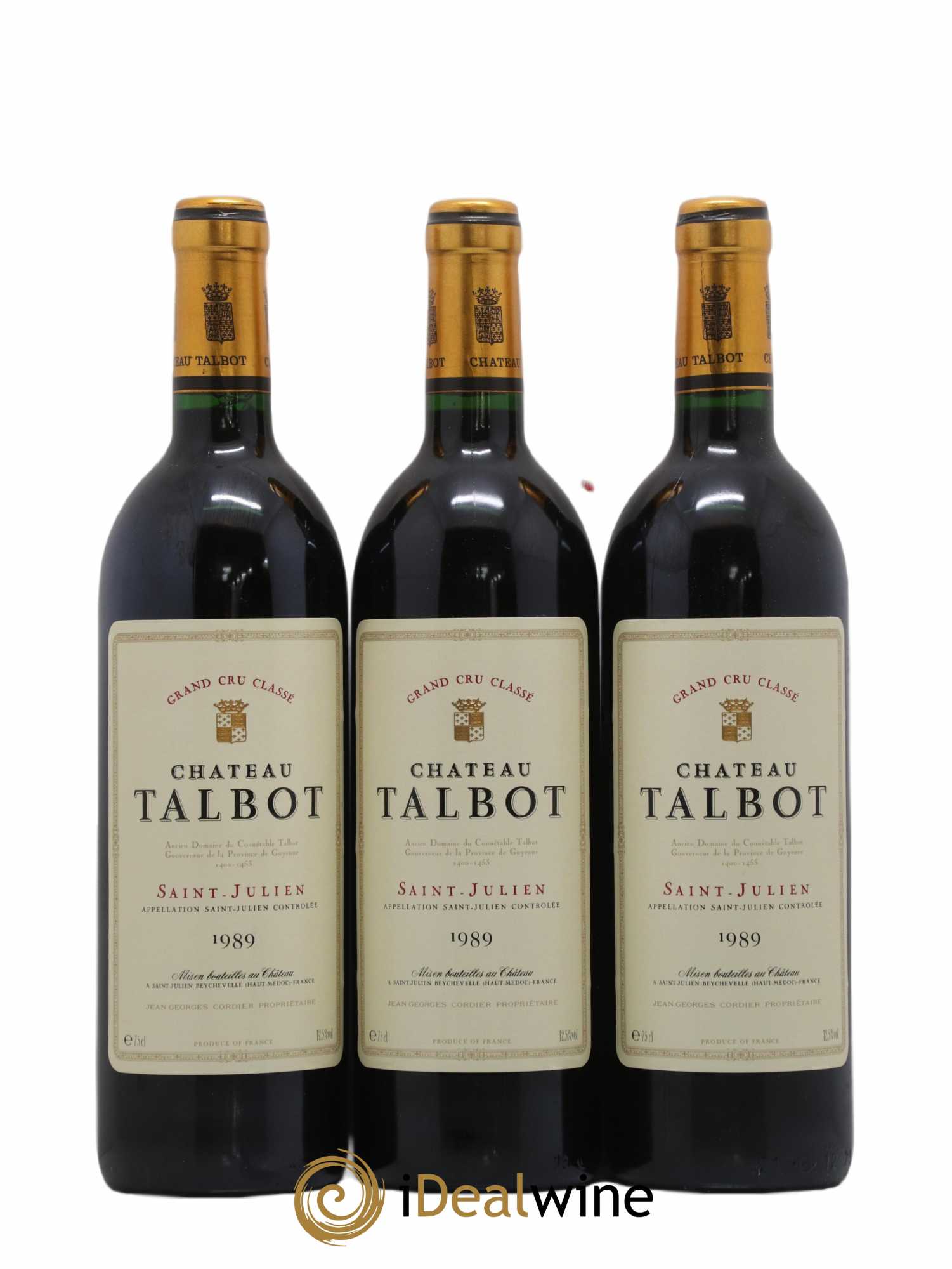 Château Talbot 4ème Grand Cru Classé 1989 - Lot de 12 bouteilles - 3